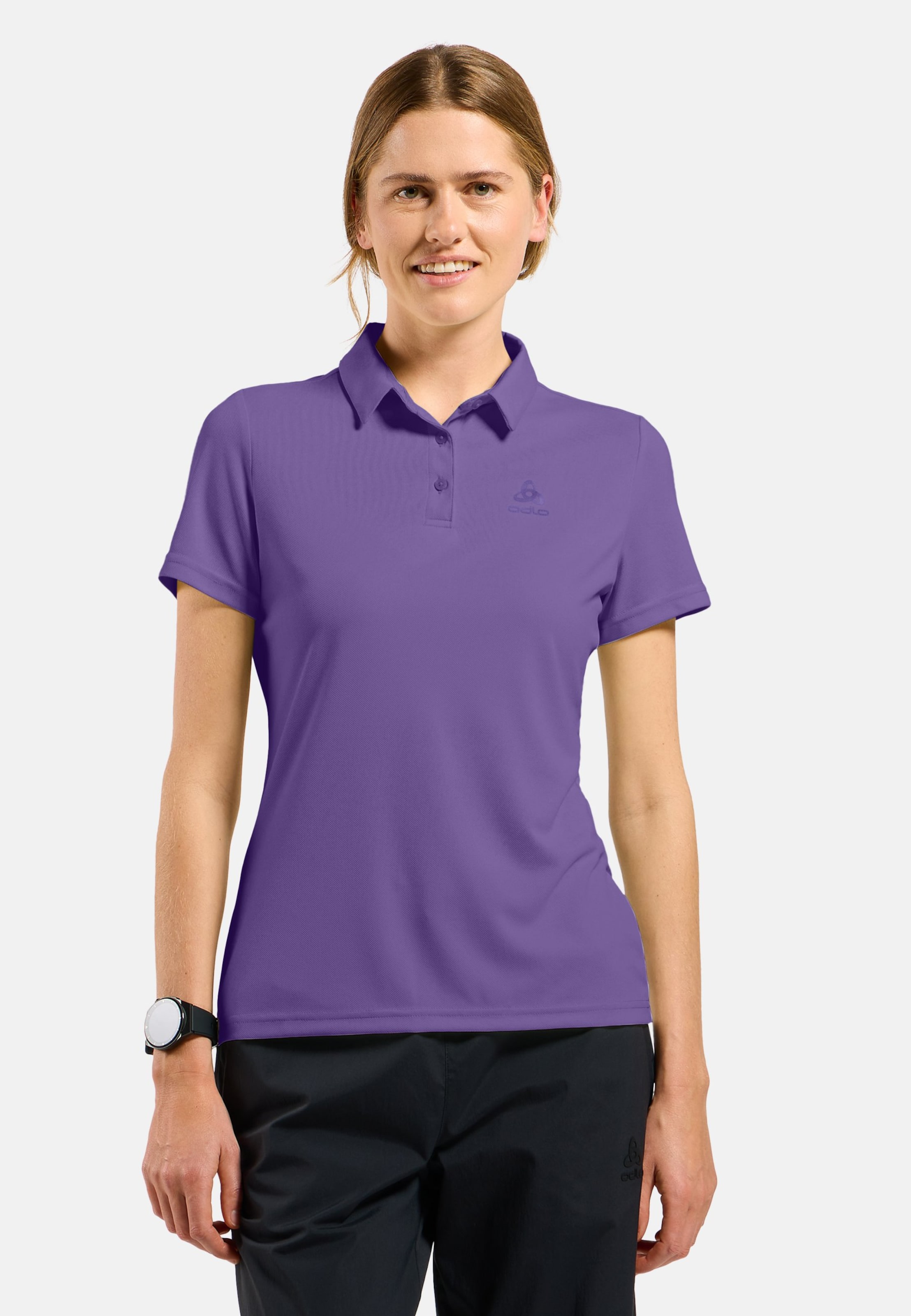 Odlo Cardada Poloshirt für Damen, 3XL, lila