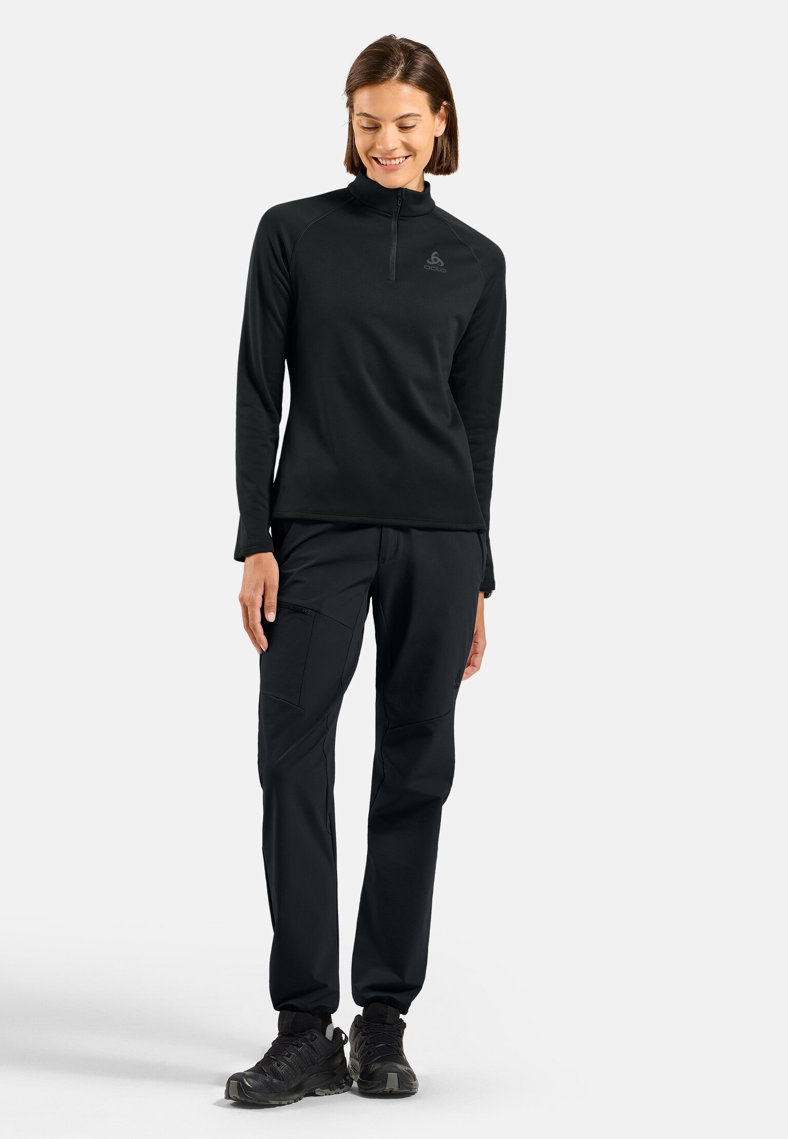 The Besso long sleeve half-zip mid layer