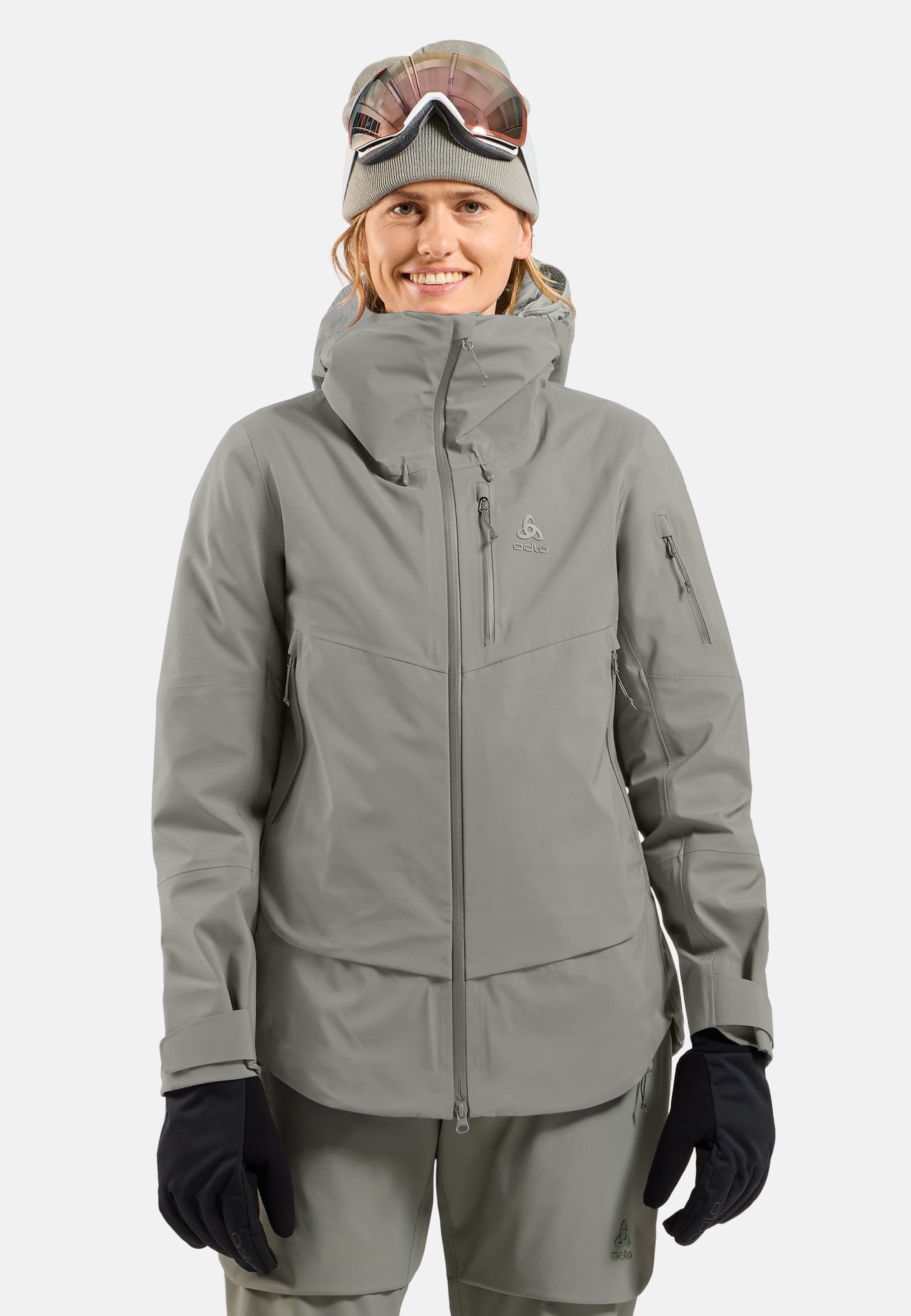 Odlo X-Alp 3L Hardshell Ski-Jacke für Damen, XL, grün