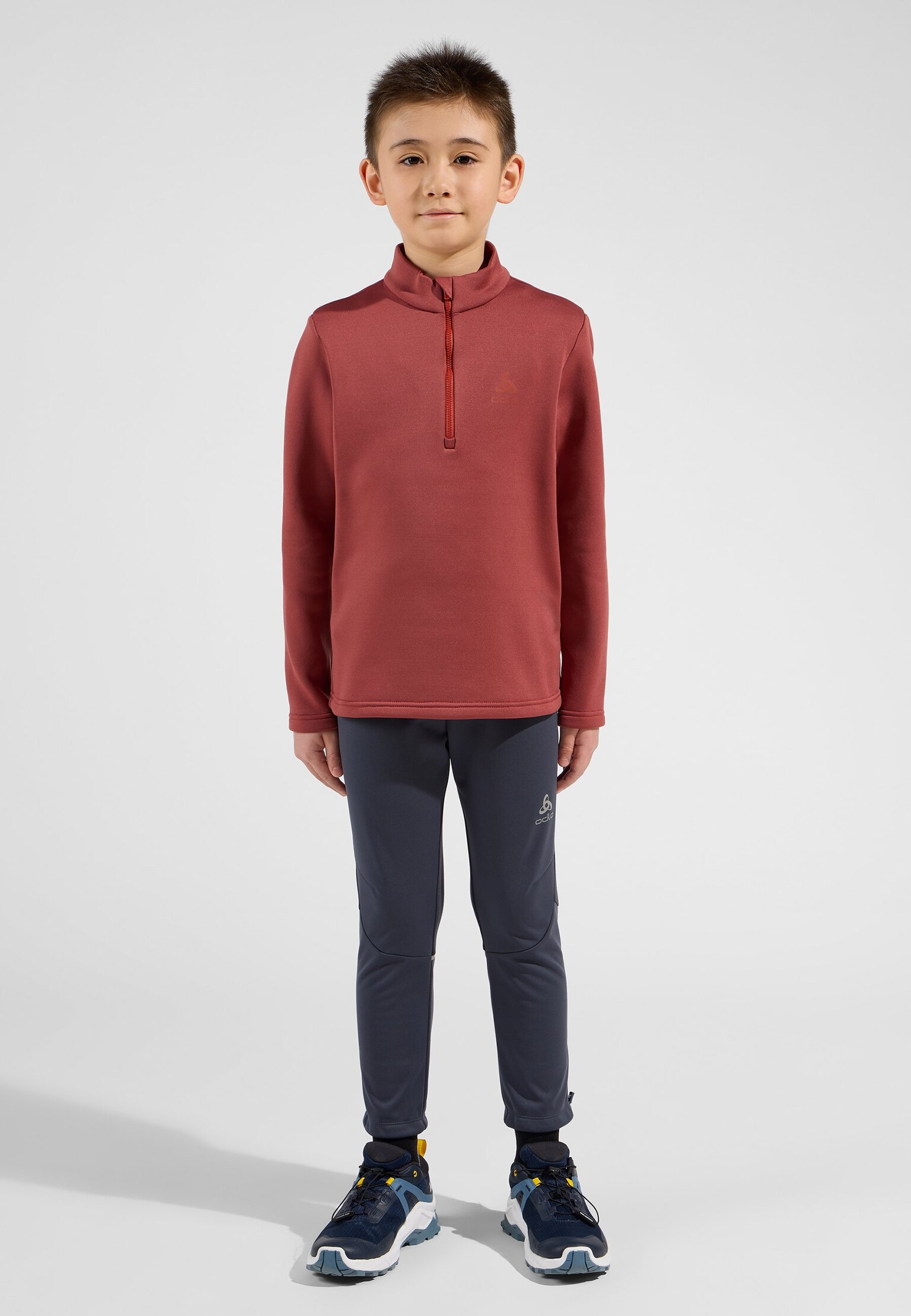 The Berra kids' half-zip mid layer