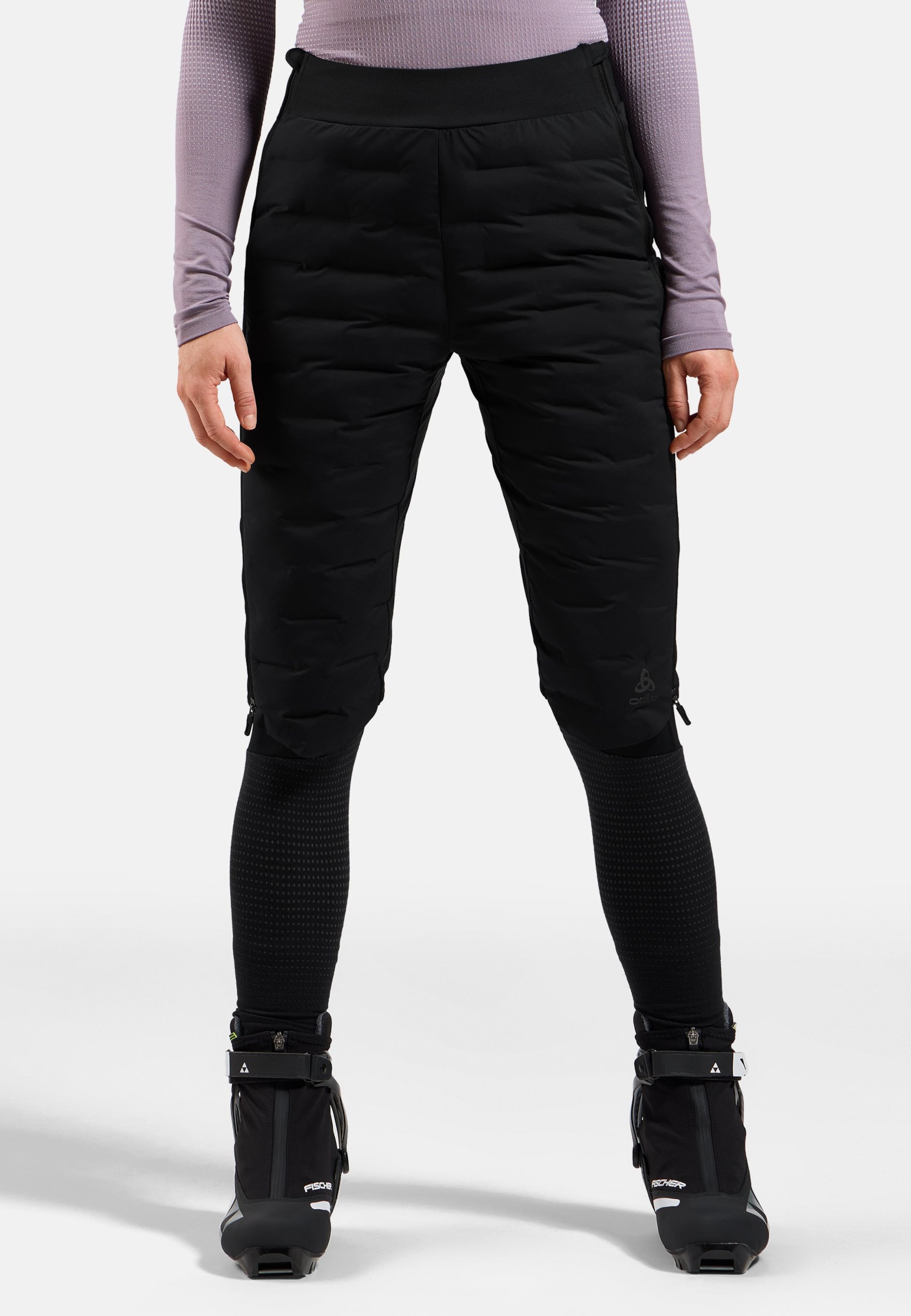 Odlo Zeroweight Insulator Langlauf-Shorts für Damen, XS, schwarz