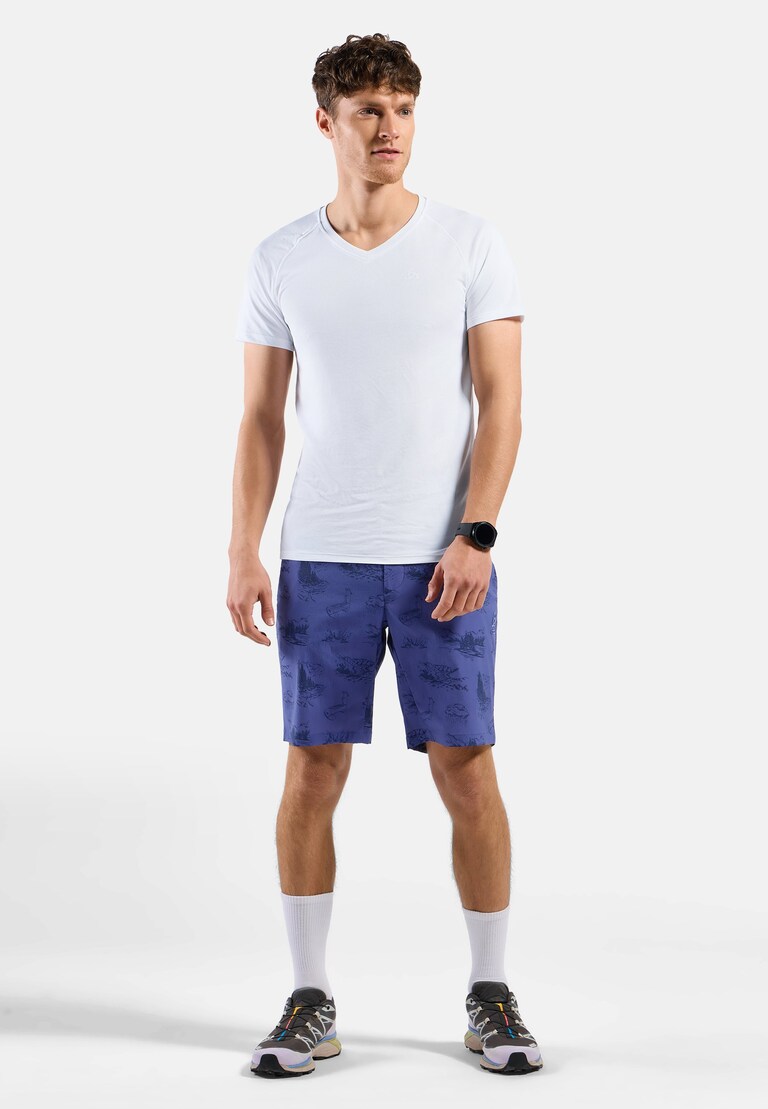 The Essentials print hiking shorts