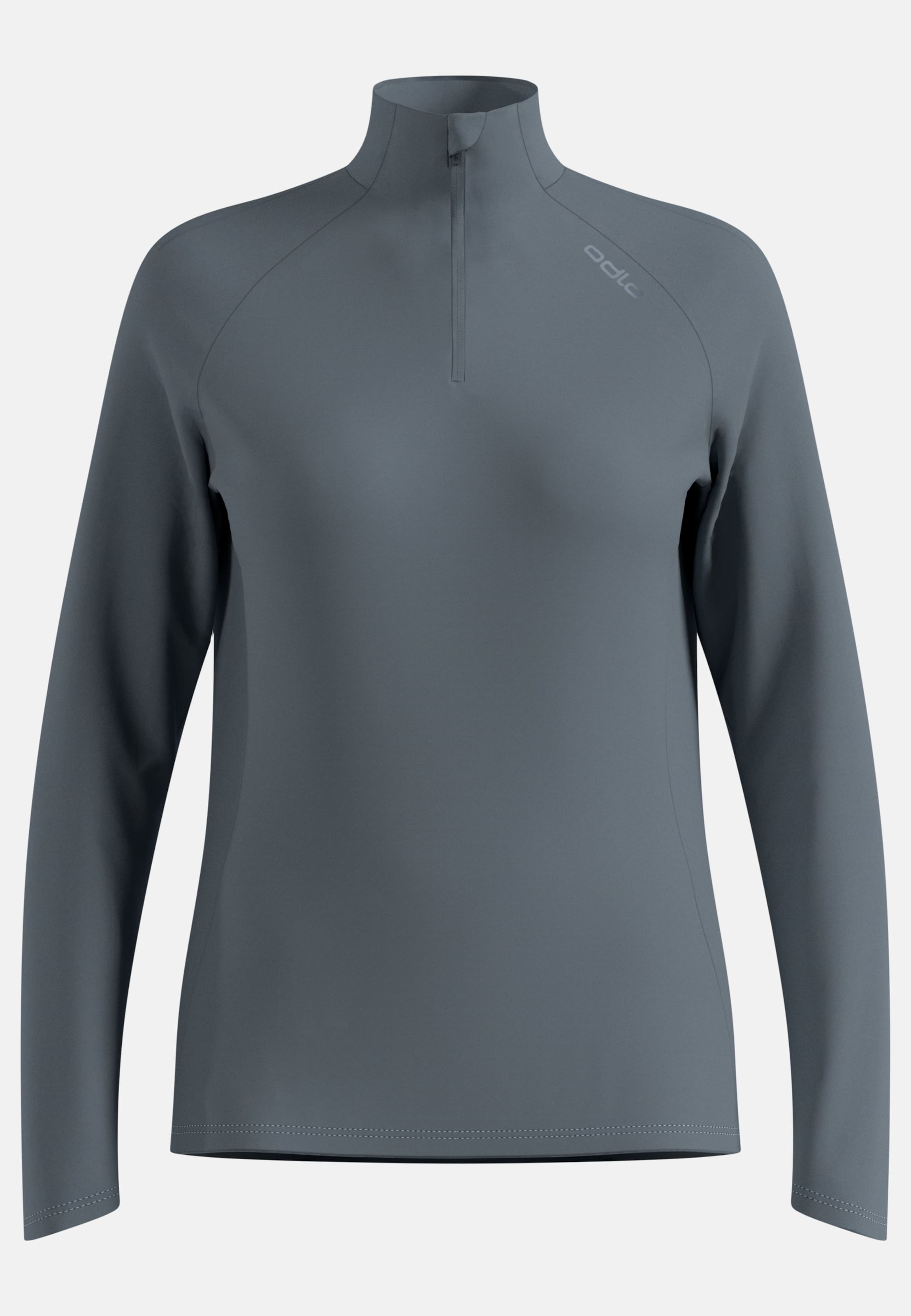 Odlo Essential Ceramiwarm Lauf-Mid Layer Half-Zip für Damen - Trail Running, Ski & Snow - grau, M