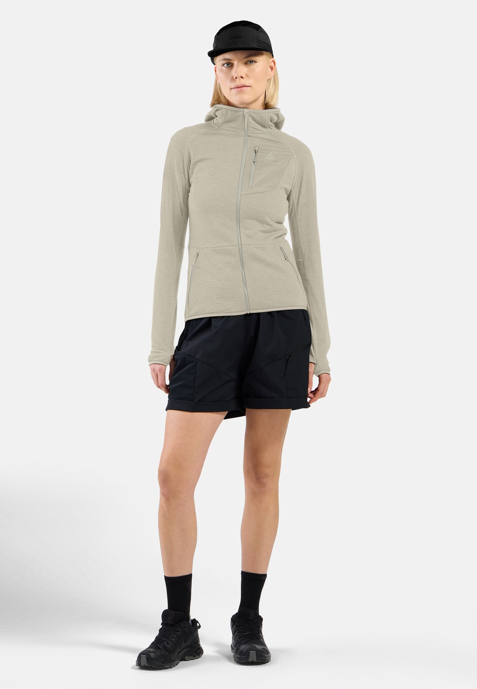 Ascent Mid Layer mit Kapuze und Reissverschluss