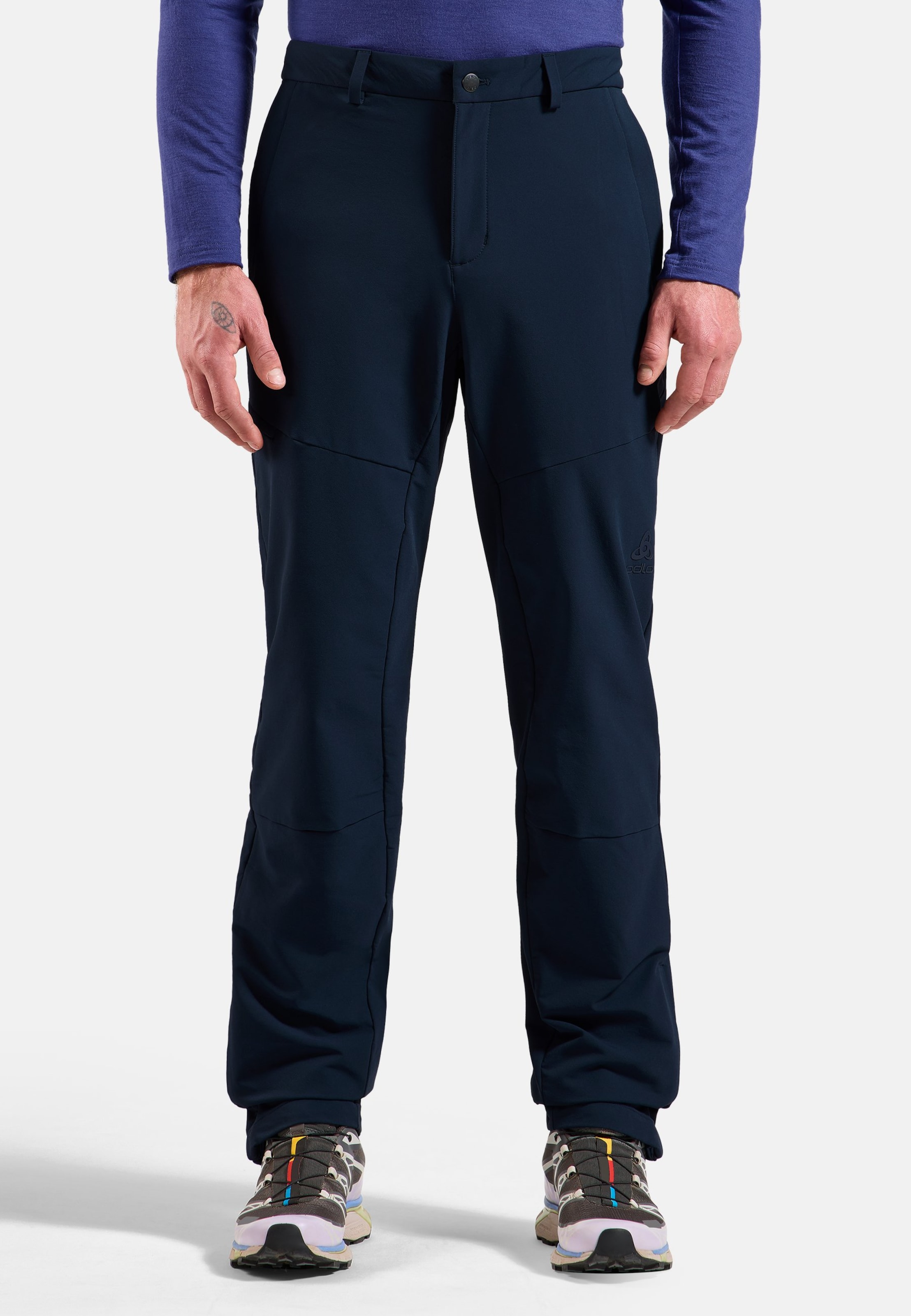 Odlo Ascent Warm Wanderhose für Herren, 52, marineblau