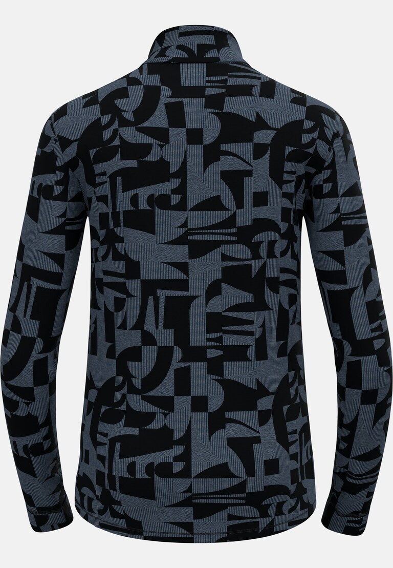 The Natural Merino Warm Jacquard Base Layer Half-Zip