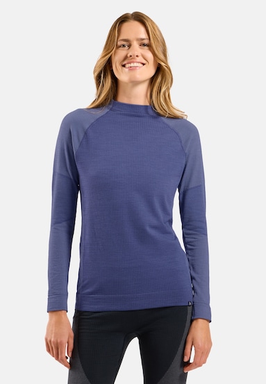 Seamless Performance Wool Funktionsshirt mit Rundhalsausschnitt