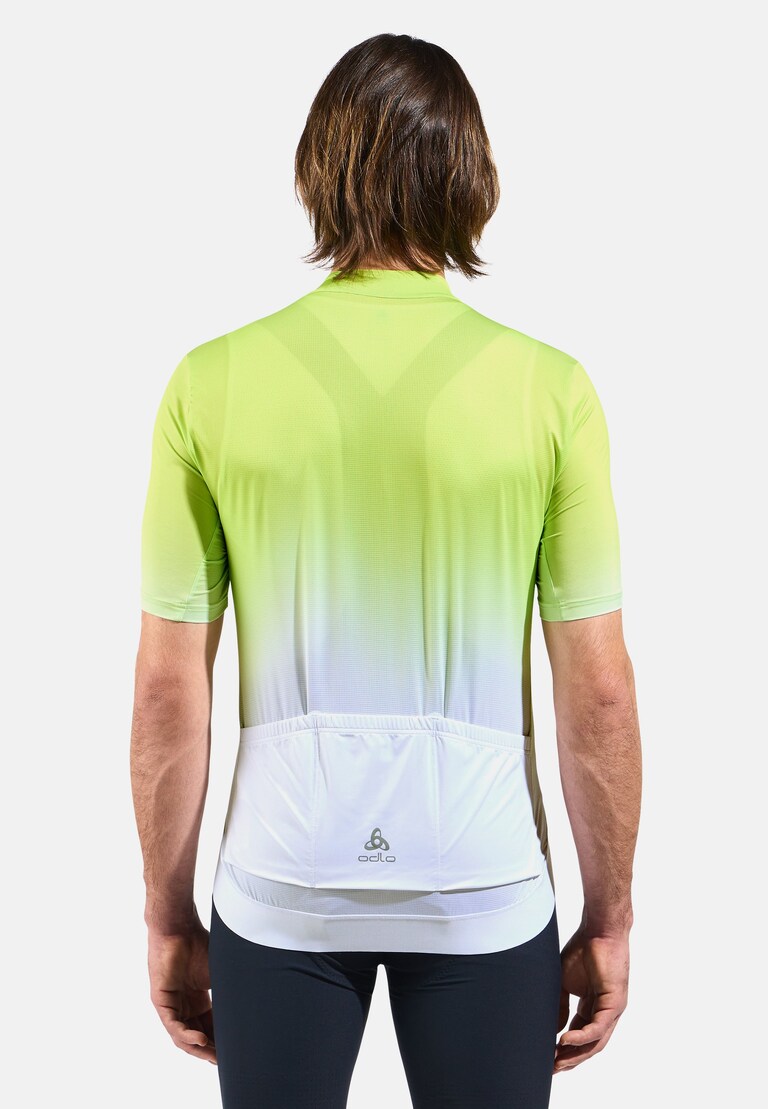 The Zeroweight Chill-Tec print short sleeve cycling jersey