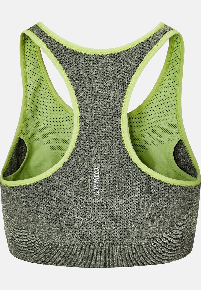 The Ceramicool Seamless Medium Sports Bra