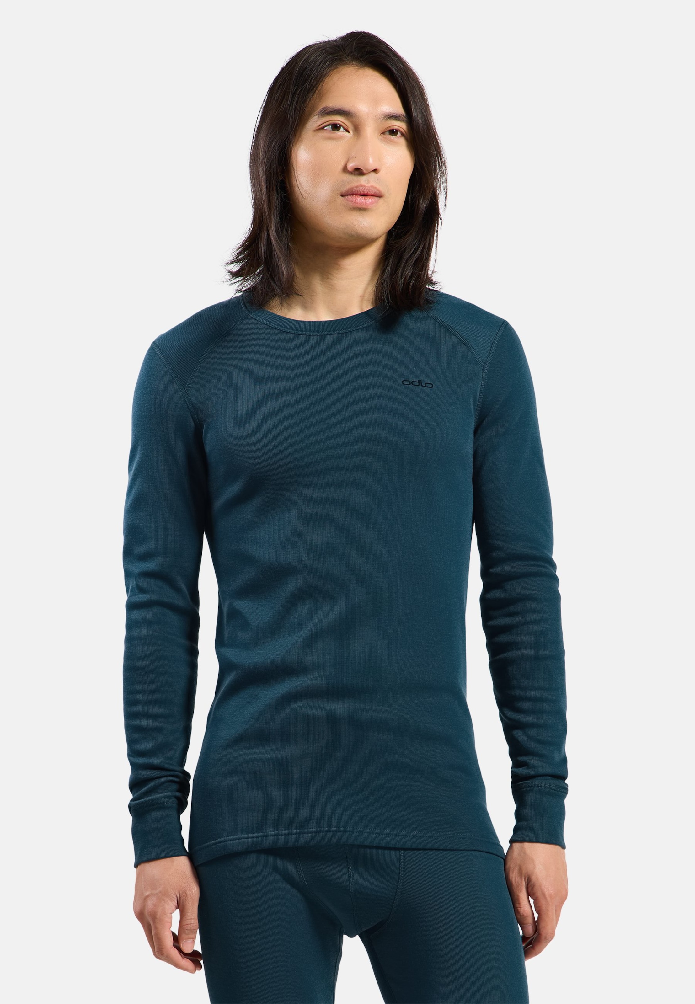 Odlo Active Warm Base Layer Shirt für Herren - Wandern, Ski & Snow - marineblau, M