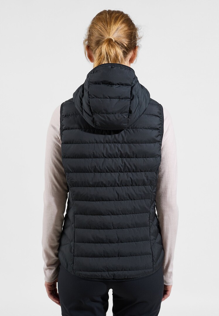 argue◆ argue cocoon coat vest/black 5de4788db2857745e1a236a931e2c6