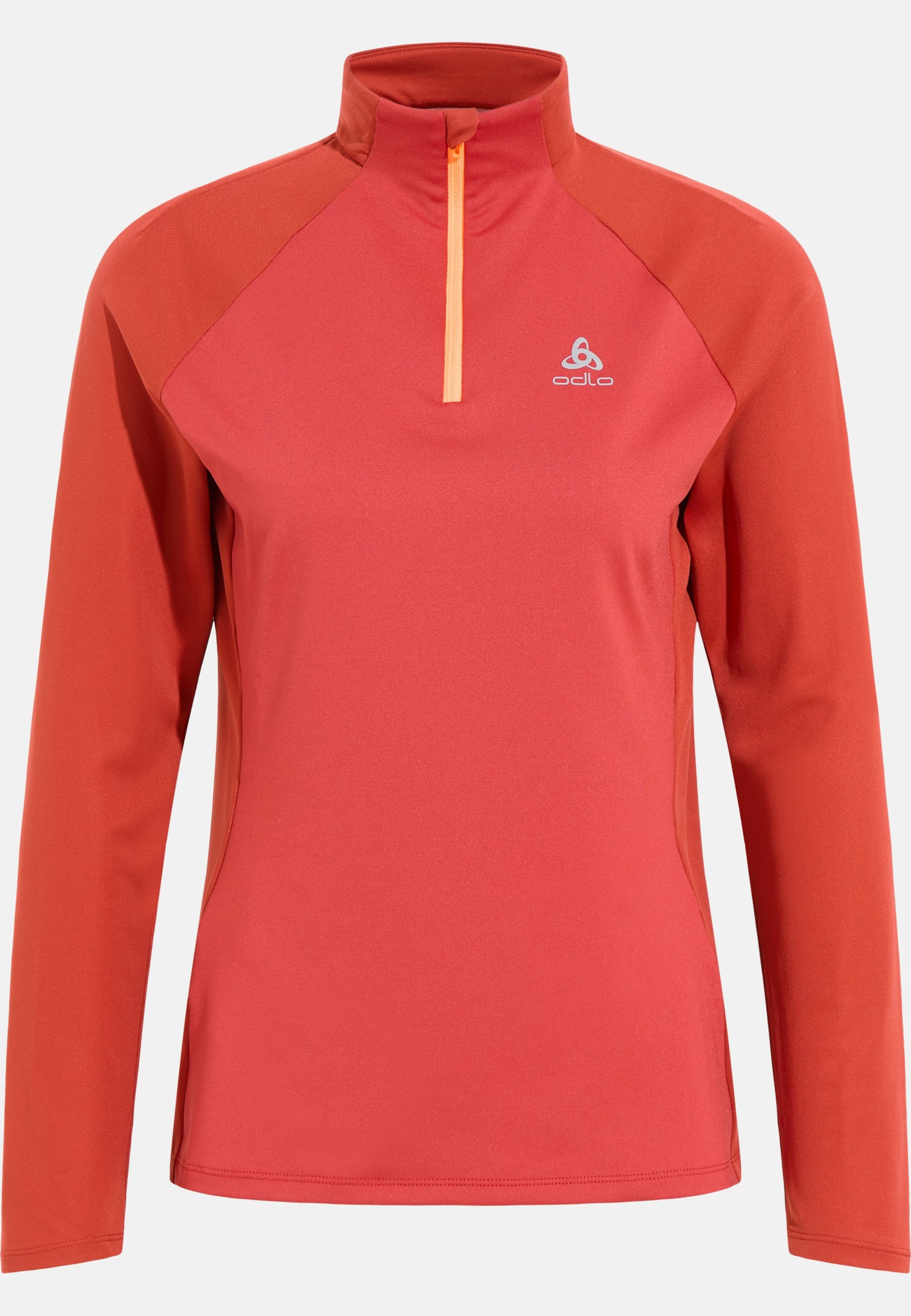 Odlo Essentials Ceramiwarm Mid Layer mit Halbreissverschluss für Damen, XS, rot