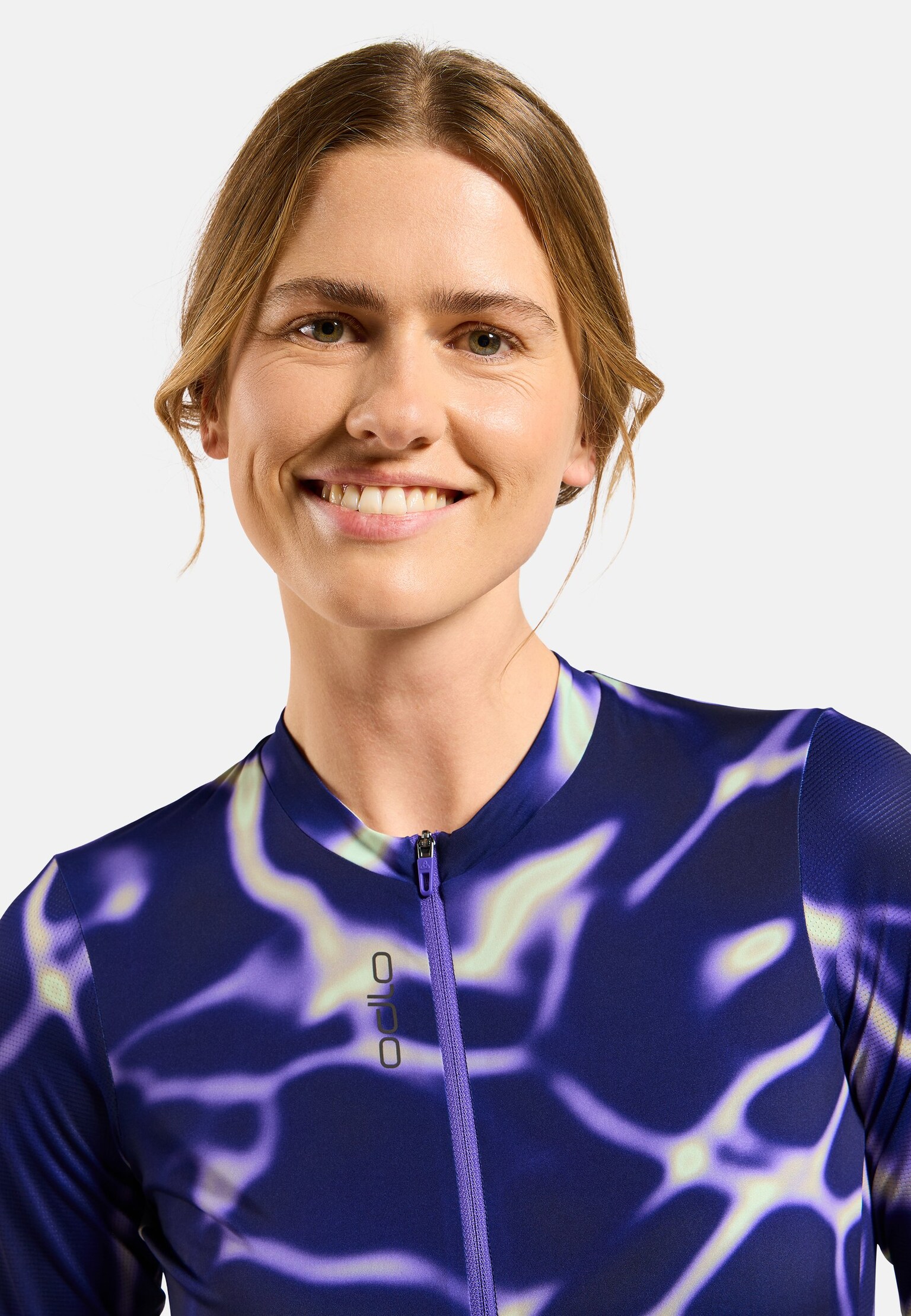 The Zeroweight Pro Chill-Tec full-zip print cycling jersey