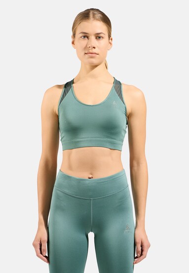 The Essentials mesh running bra