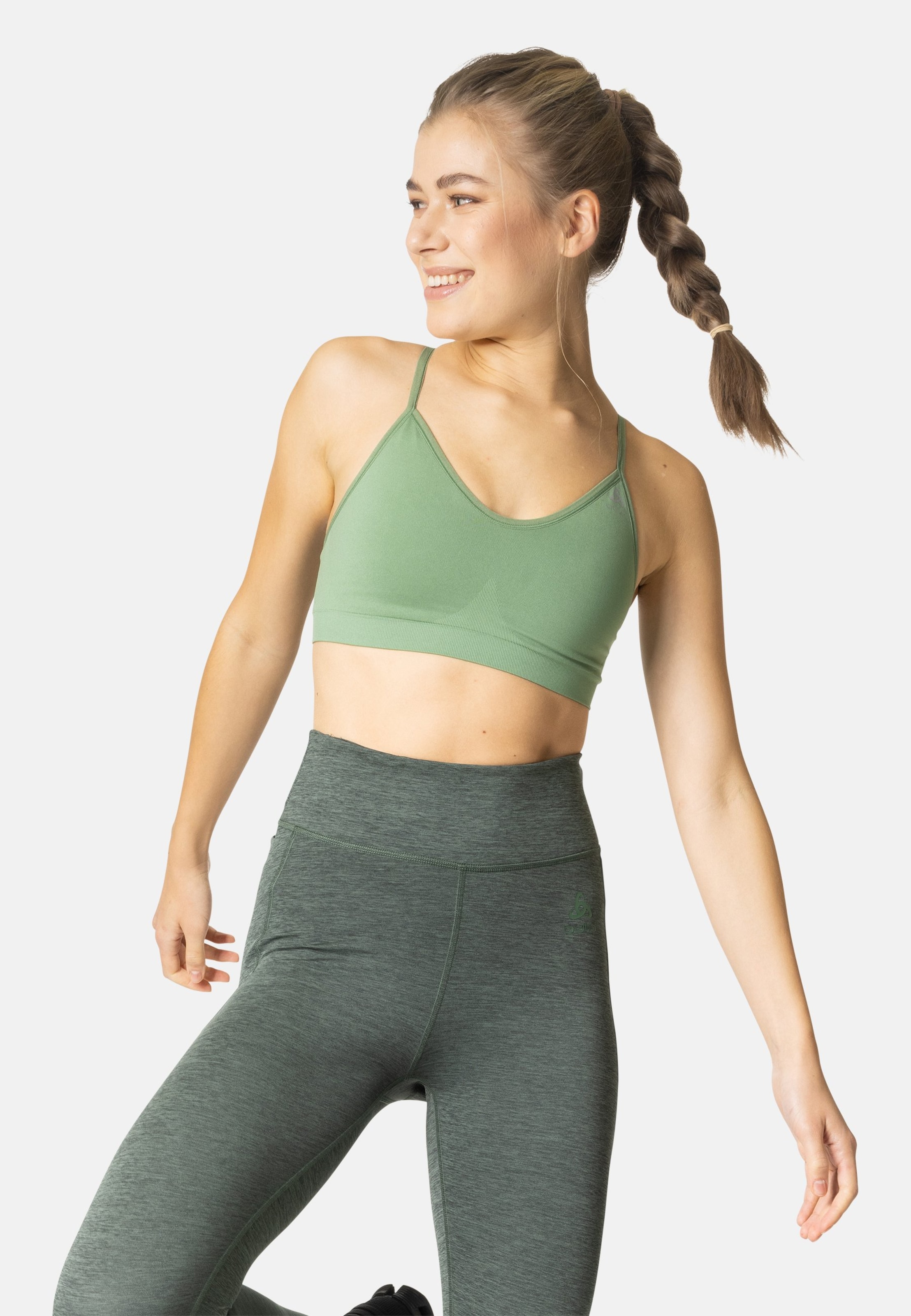Odlo Seamless Soft Sport-BH für Damen, XS, grün
