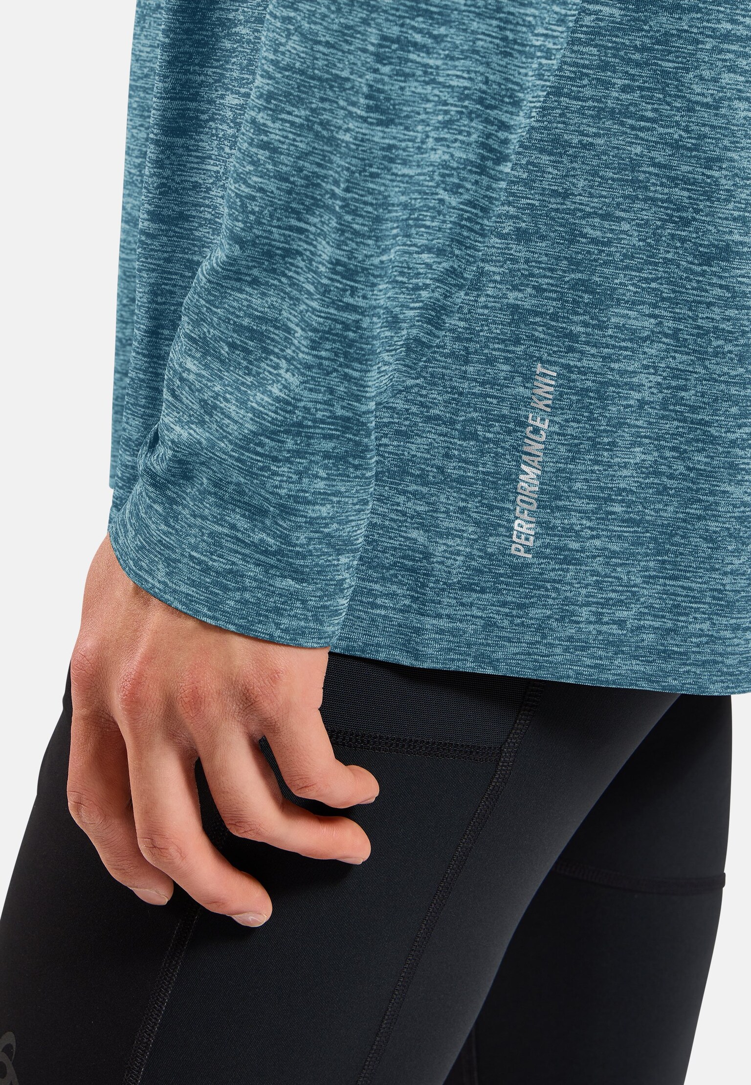 Essentials naadloos hardloopshirt met lange mouwen