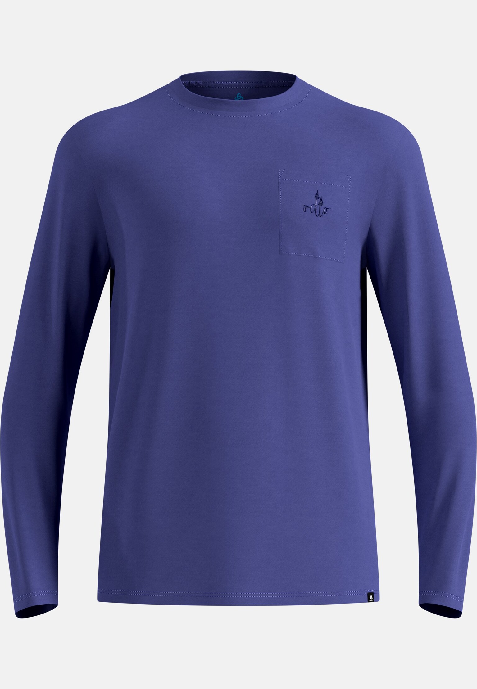 T-shirt a maniche lunghe con taschino Ascent merino 200