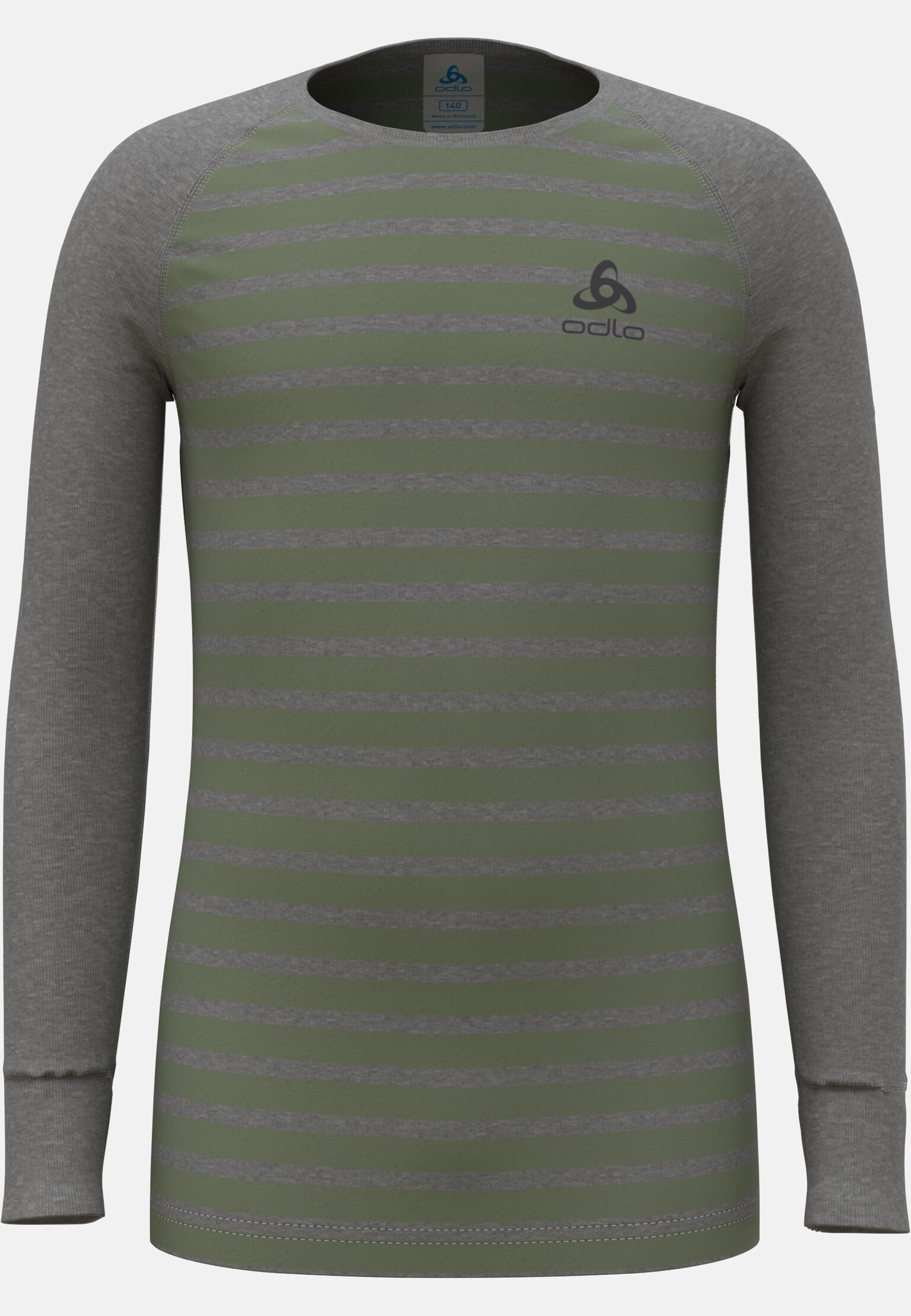 The Active Warm kids' striped base layer top