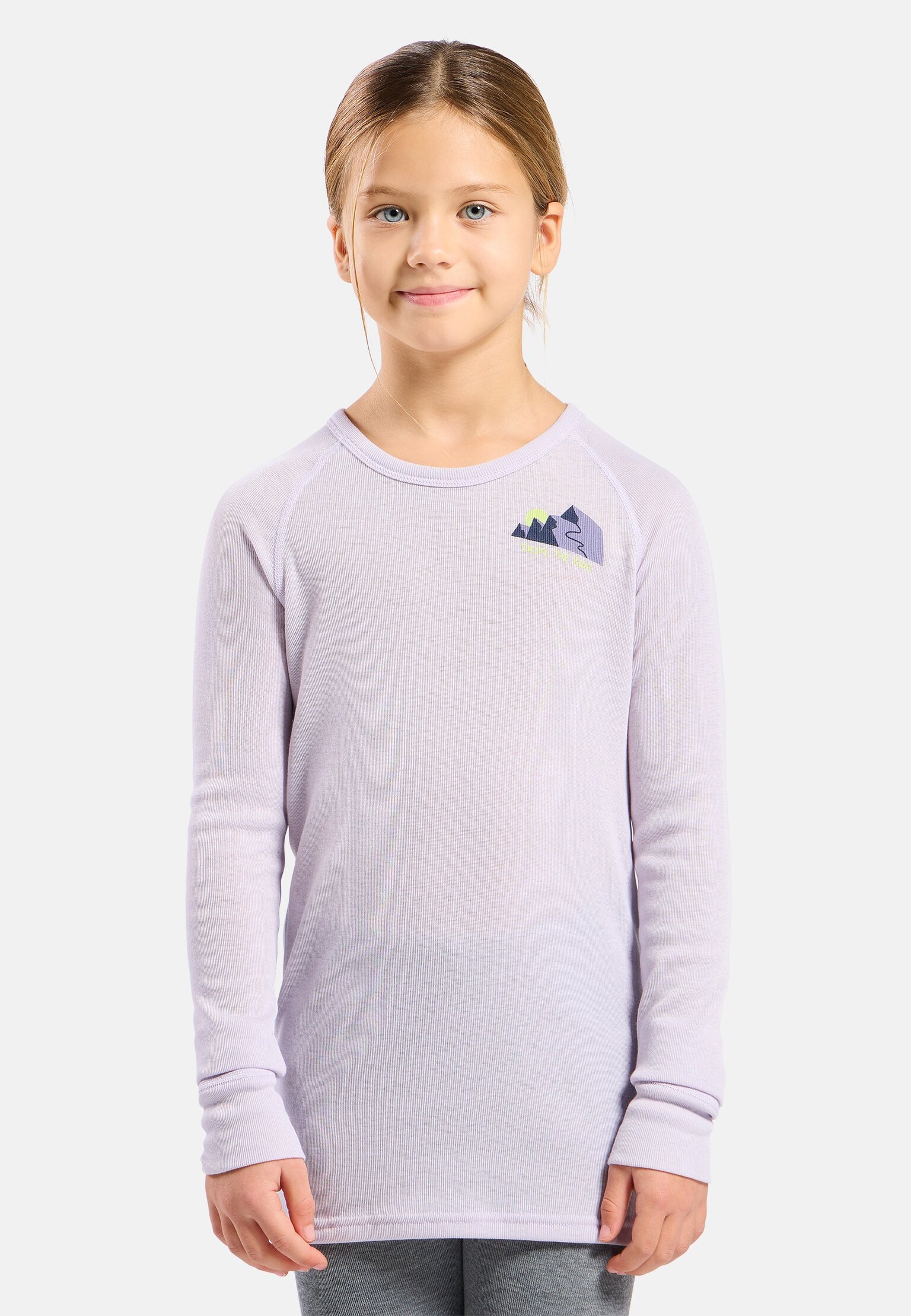 Active Warm Base Layer für Kinder mit „Enjoy the ride!“-Grafik