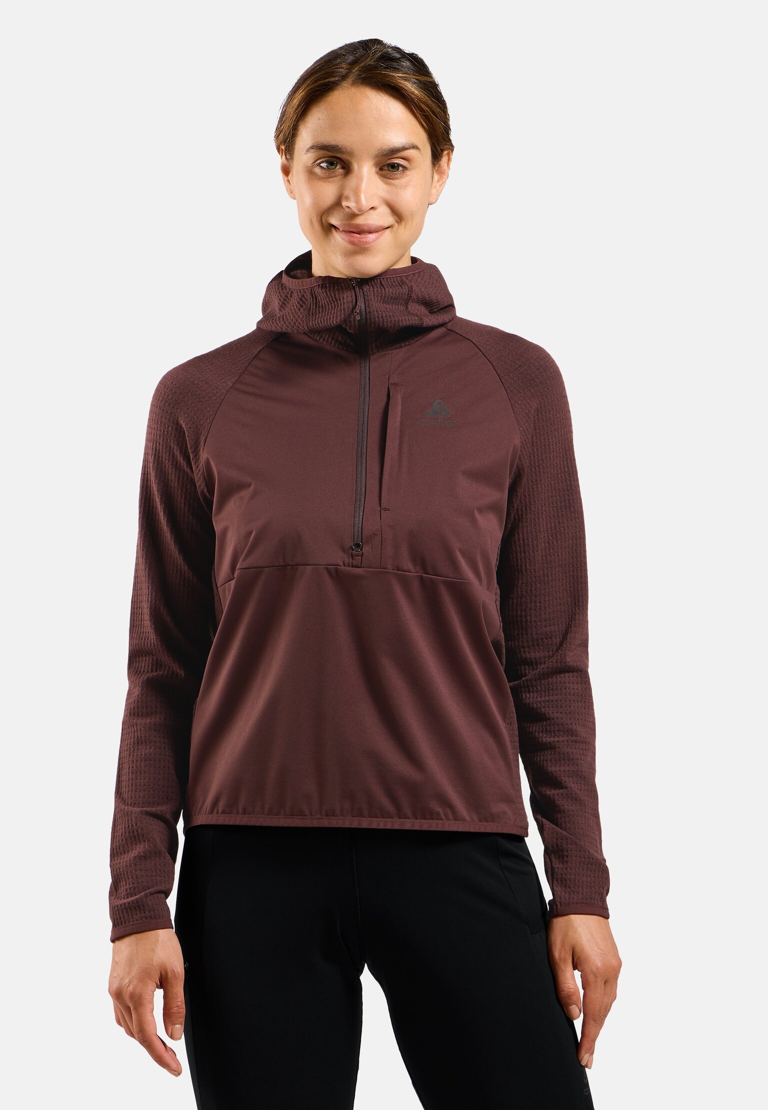 Mid layer con cappuccio antivento senza cuciture Zeroweight Pro Performance Wool