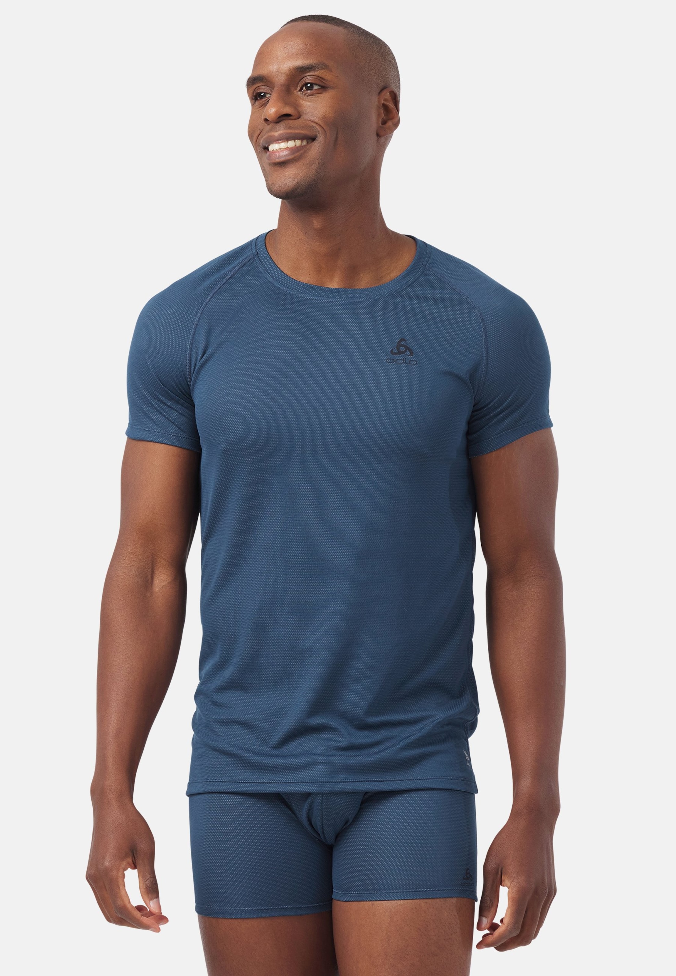 Odlo Active F-Dry Light Base Layer T-Shirt für Herren - Wandern, Radsport - blau, M