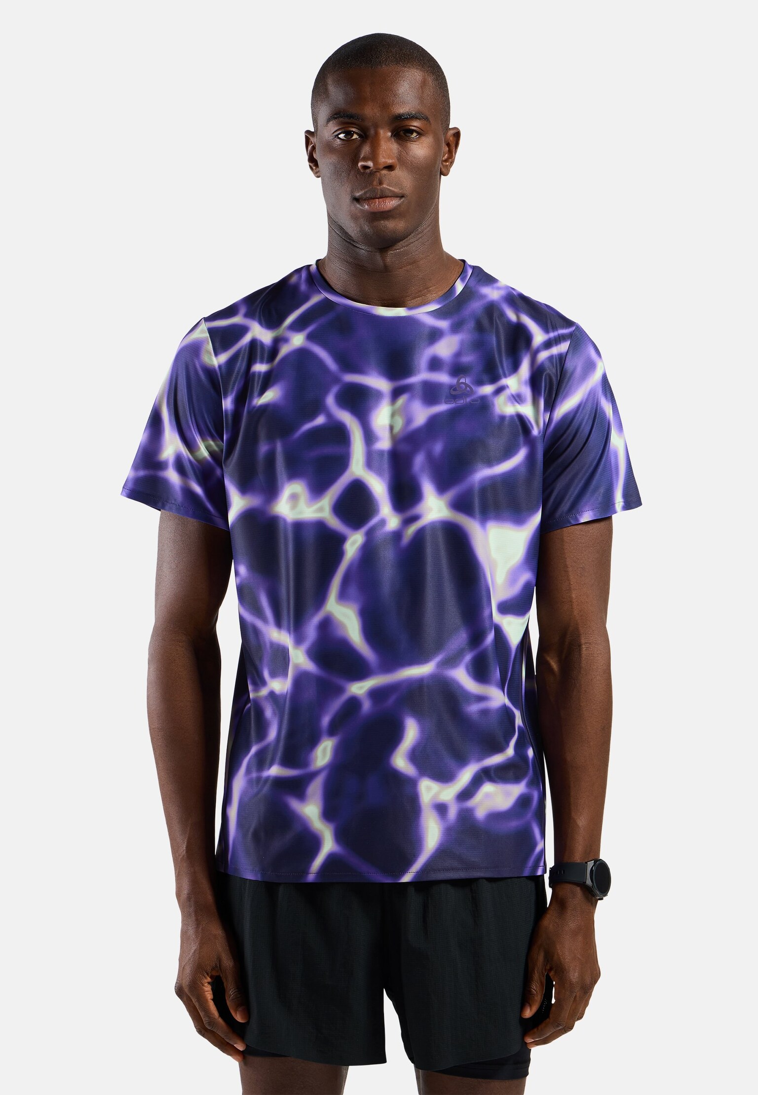 The Zeroweight Chill-Tec print short-sleeve running t-shirt