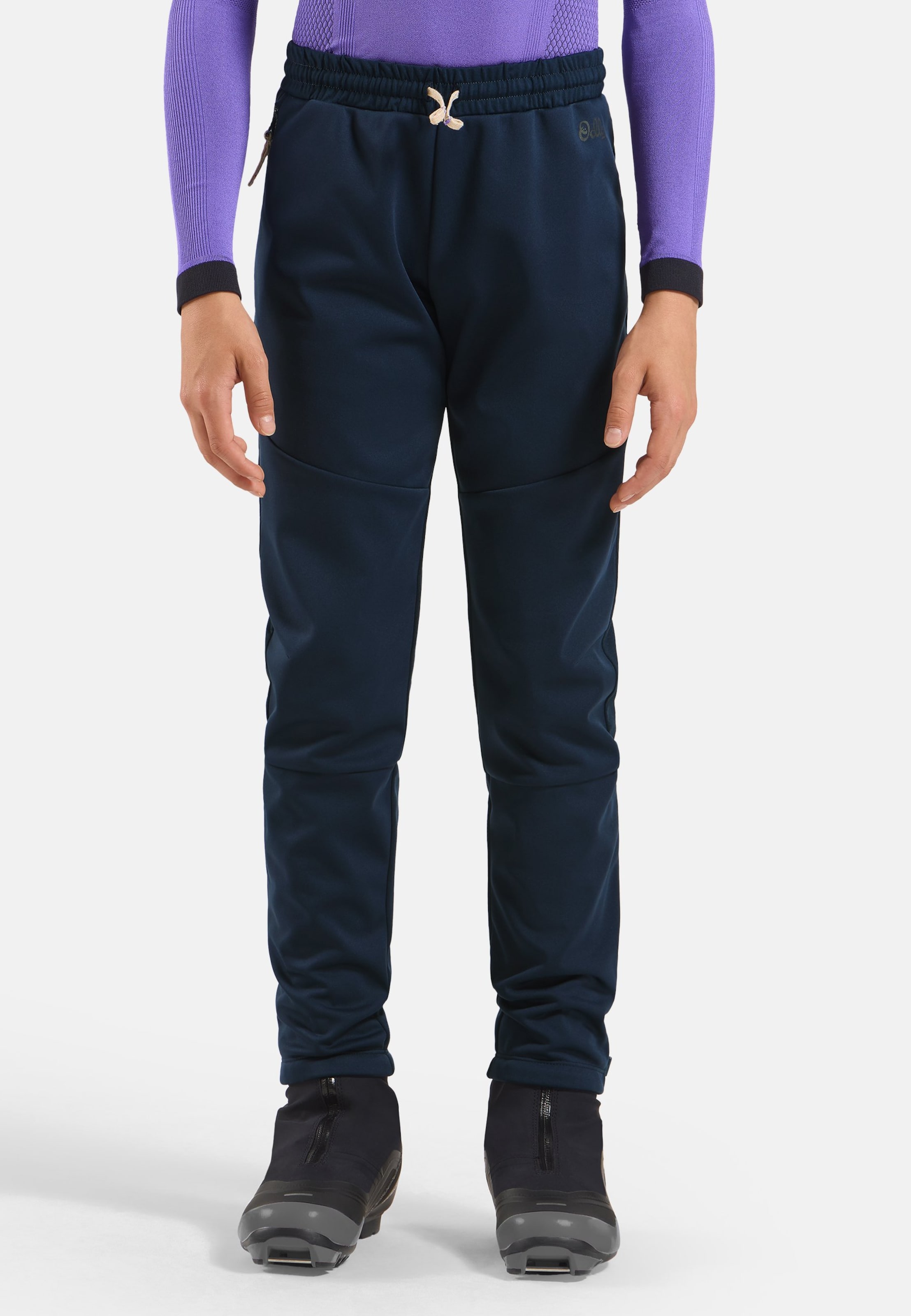 Odlo Essentials Warm Langlaufhose für Kinder, 104, marineblau