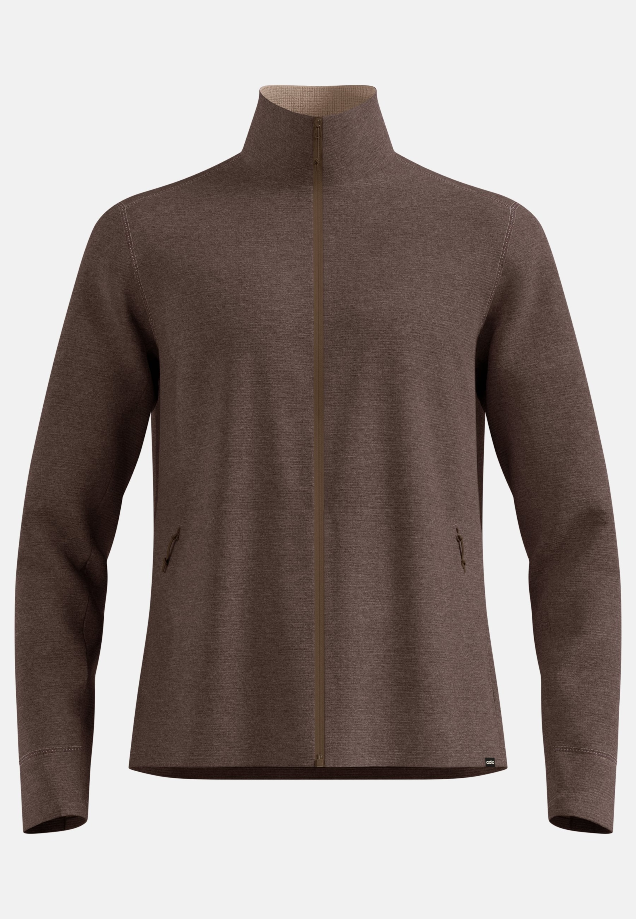 Odlo Grid Fleece Mid Layer Full-Zip für Herren - Wandern - braun, XXL