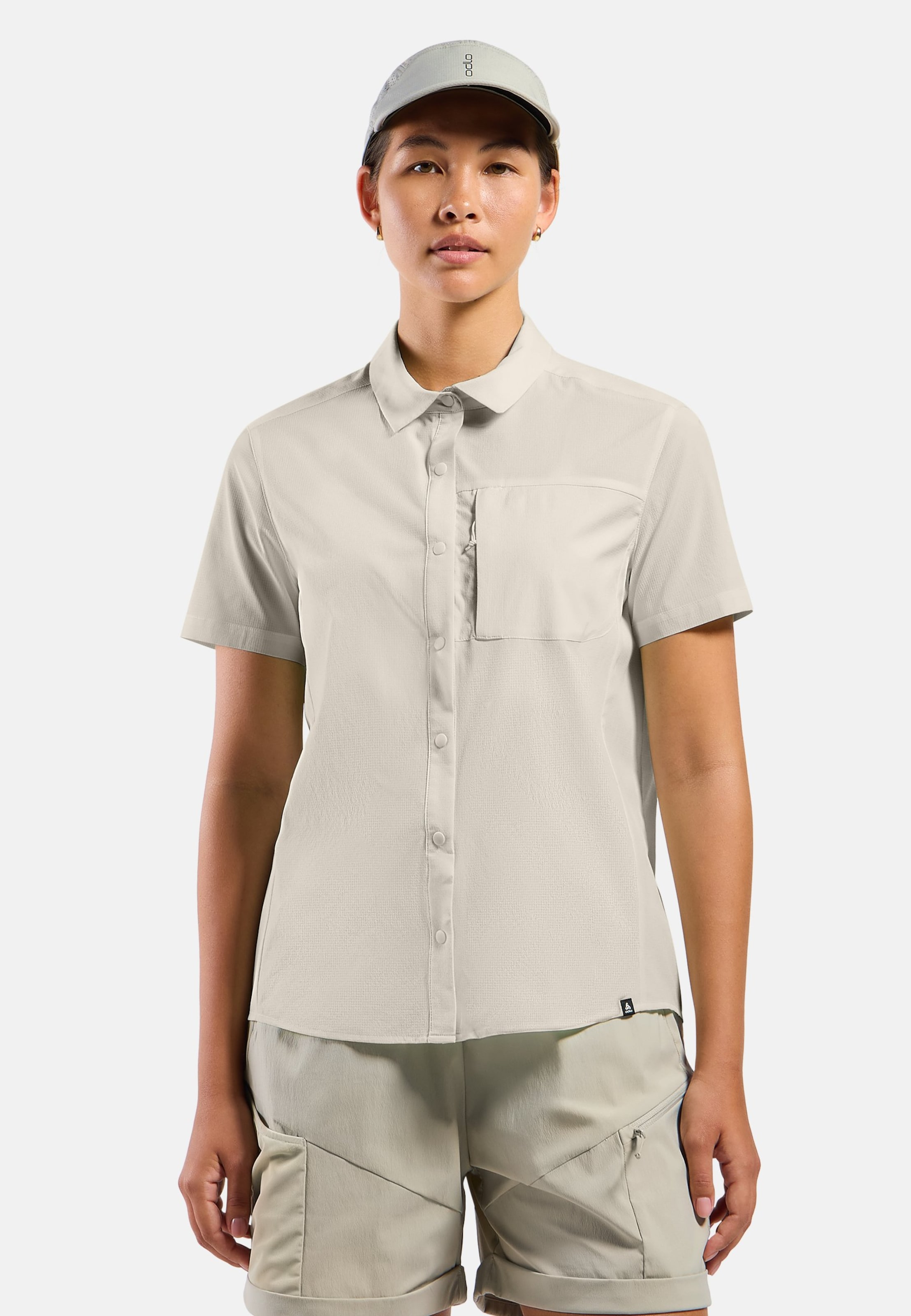Odlo Essential Kurzarmhemd für Damen - Wandern - beige, S