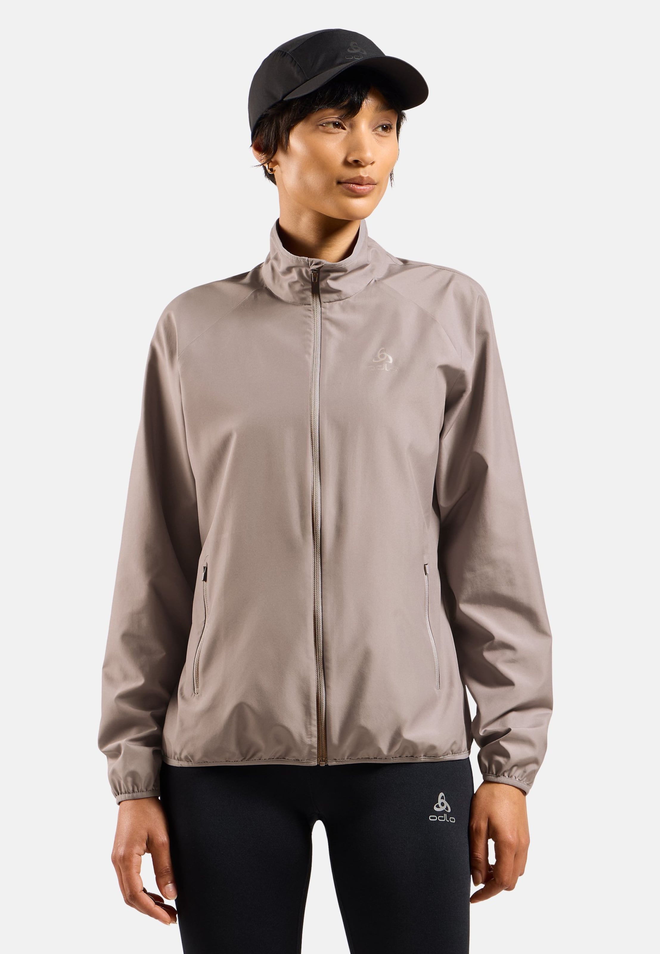 Odlo Essentials Light Laufjacke für Damen, XL, beige