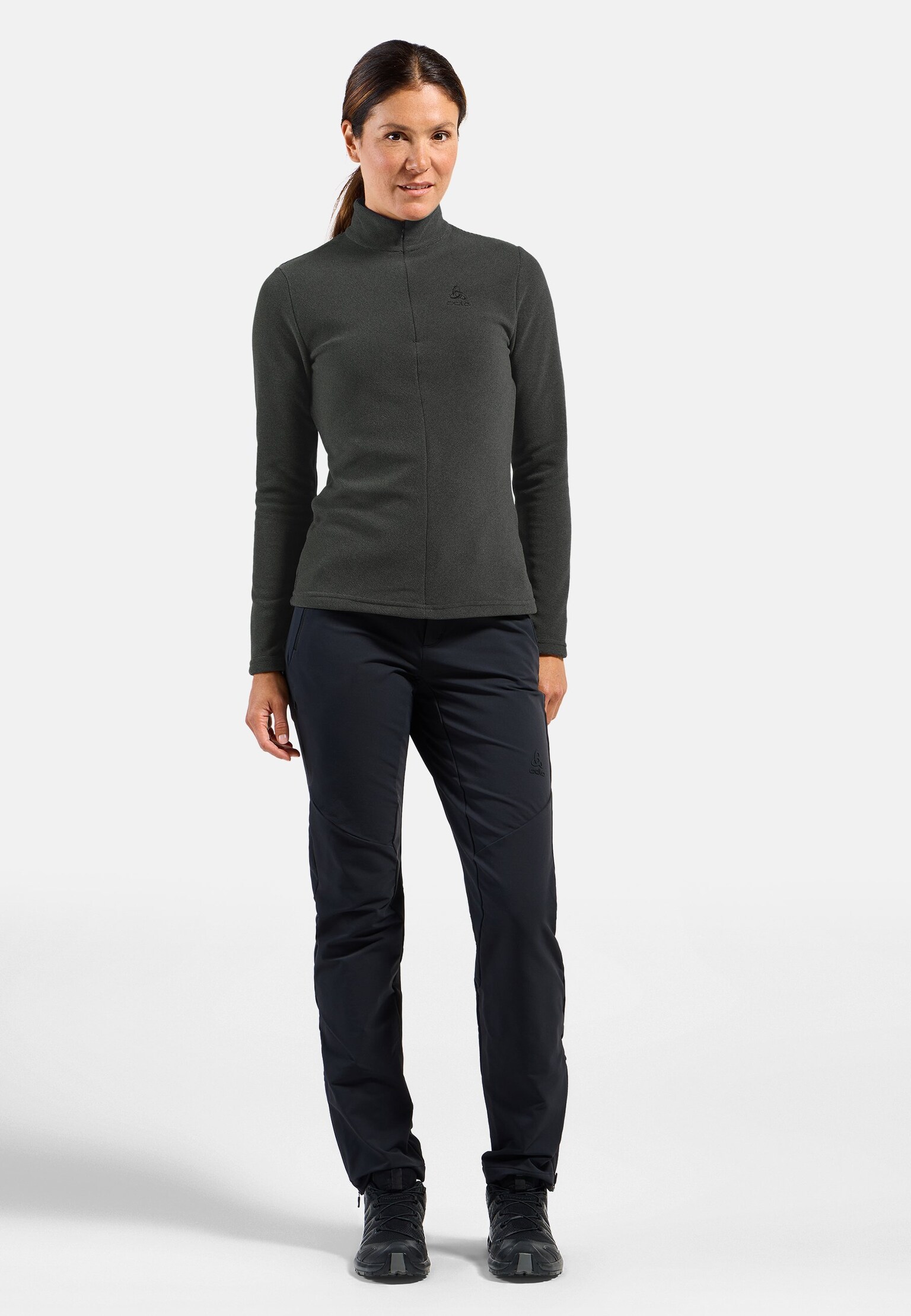 Pull technique à col ½ zippé Roy pour femme