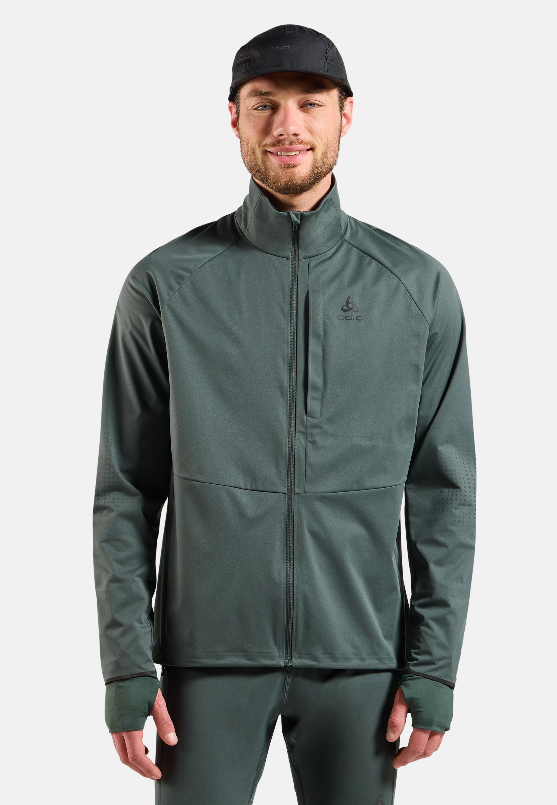 Odlo Zeroweight Pro Warm Reflective Laufjacke 2.0 für Herren, S, gray
