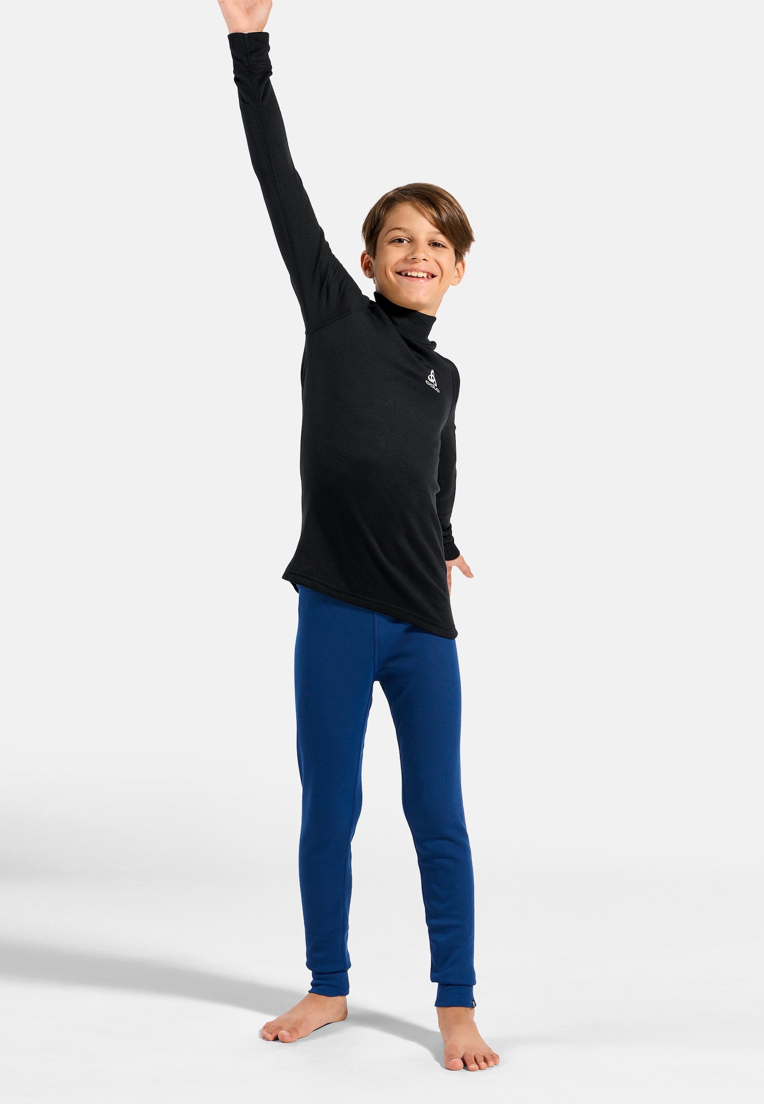 Active Warm Kids Base Layer Shirt mit Stehkragen
