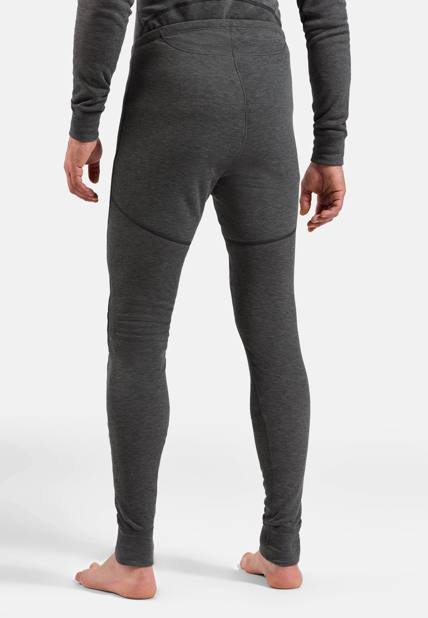 スーツ ODLO FW24 LEGGINGS BASE LAYER (111801 10183) The Active X-Warm Base Layer Bottoms in odlo steel grey