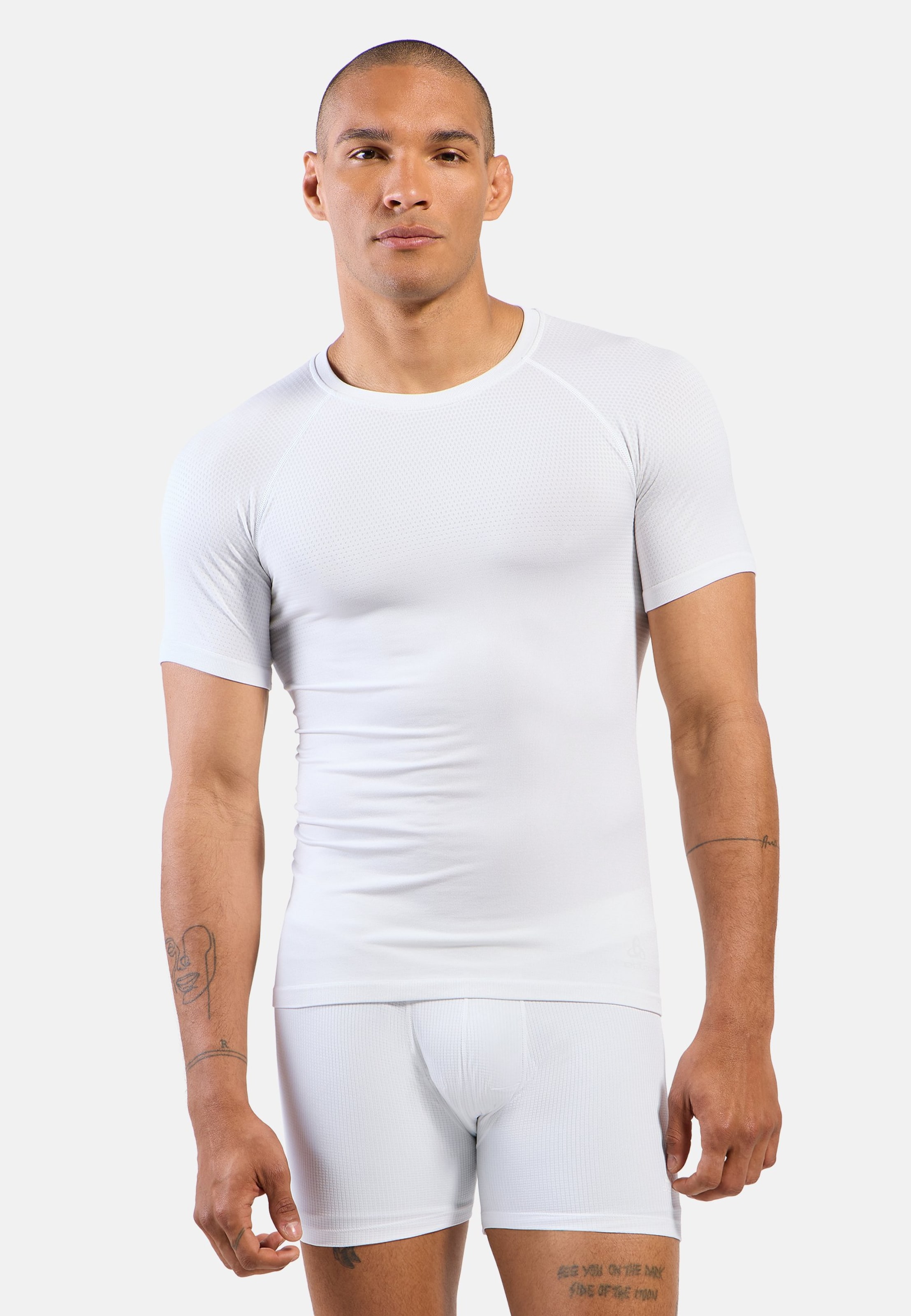 Odlo Performance Light Base Layer T-Shirt für Herren - Trail Running, Wandern - weiss, XXL