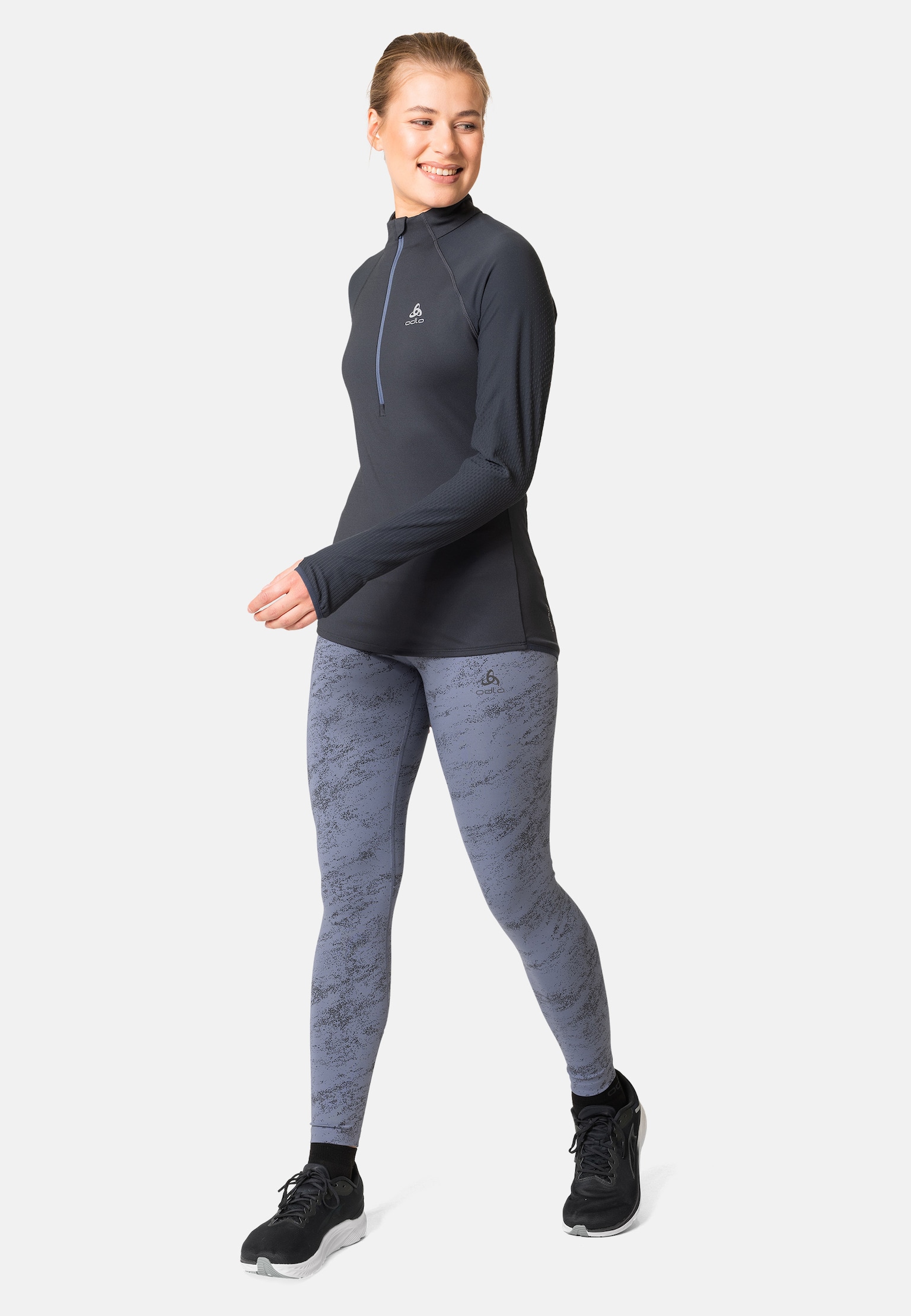 The Zeroweight mid layer running half-zip