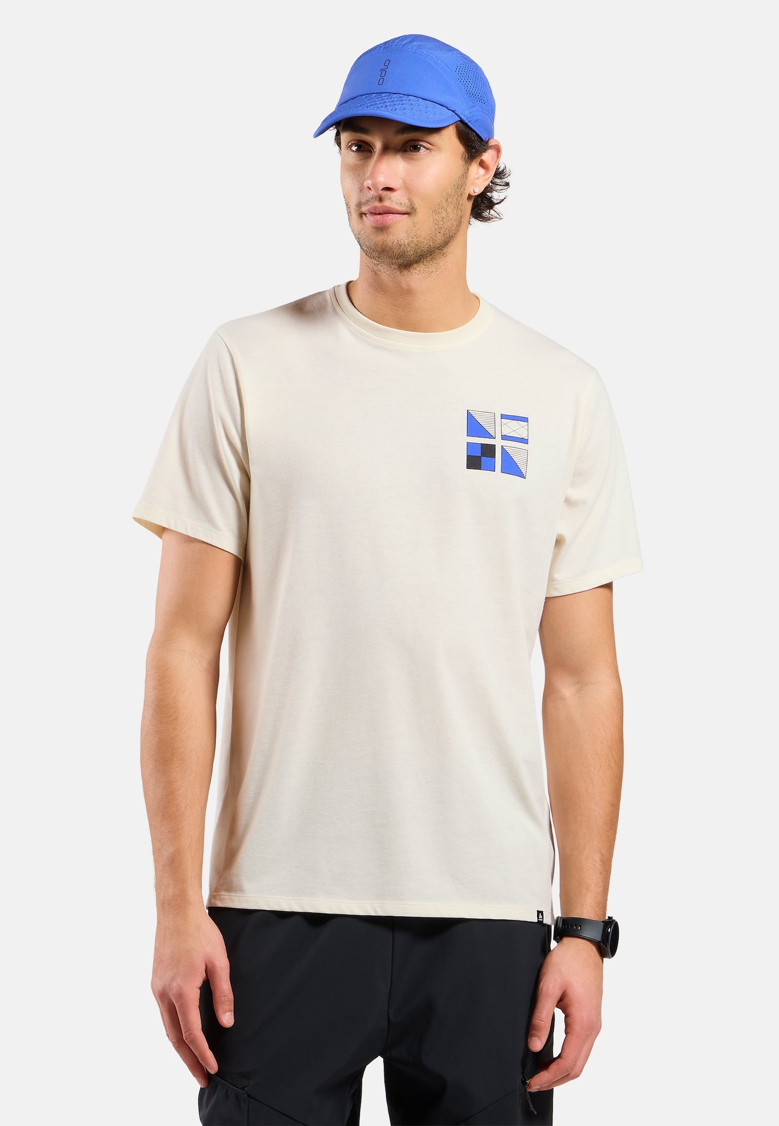 Cotton Blend Odlo Flags T-Shirt