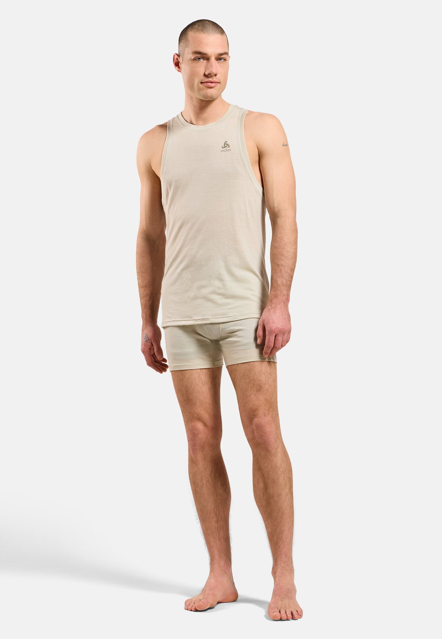 Natural Merino 160 baselayer singlet met ronde hals