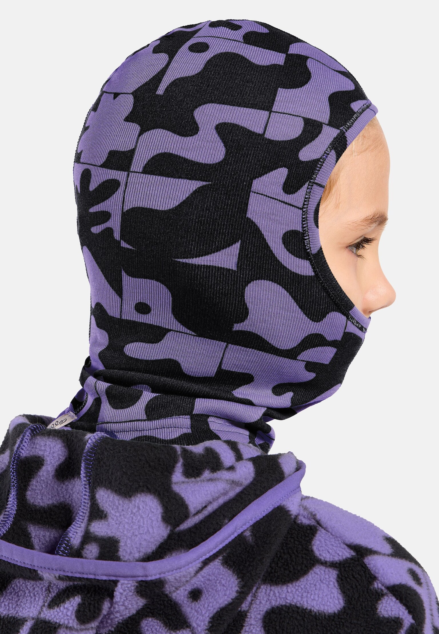 Active Warm Print Kids Facemask