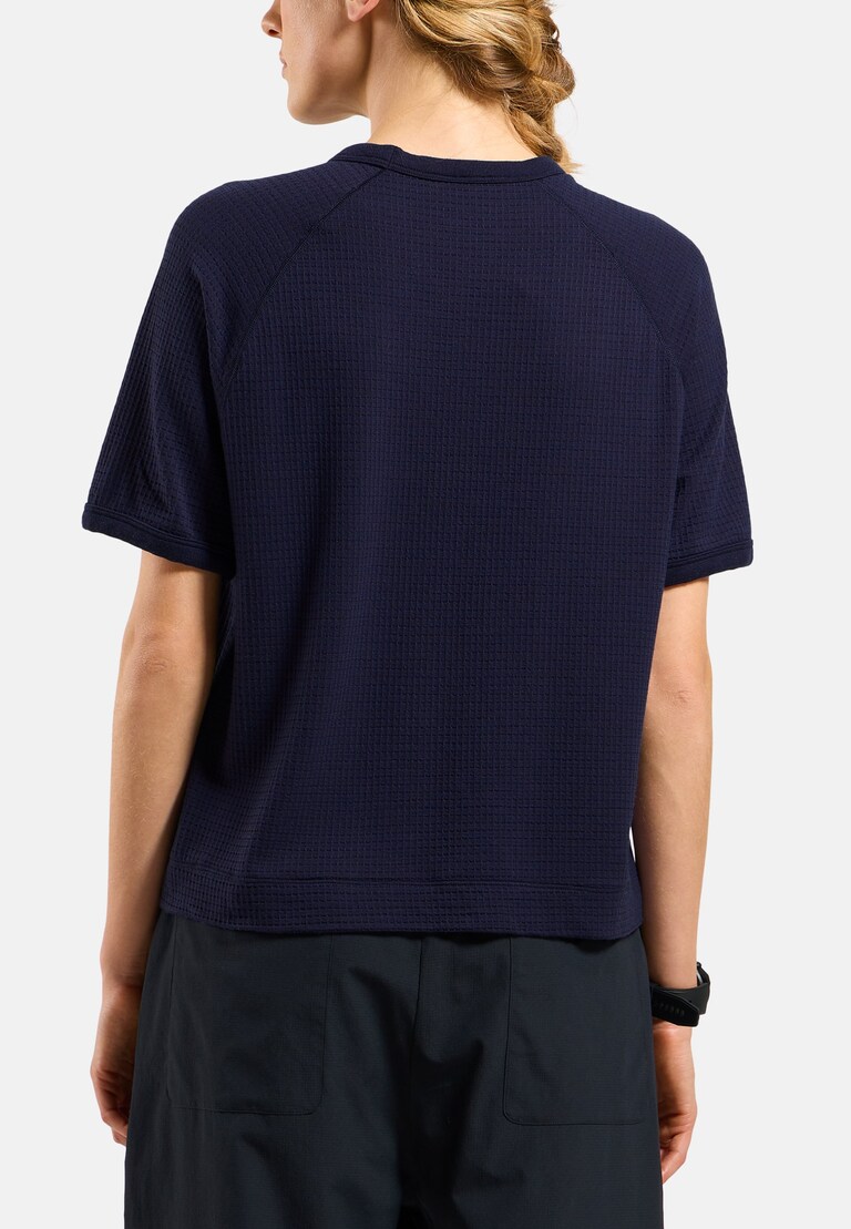 The Ascent merino-blend waffle cropped short-sleeve t-shirt