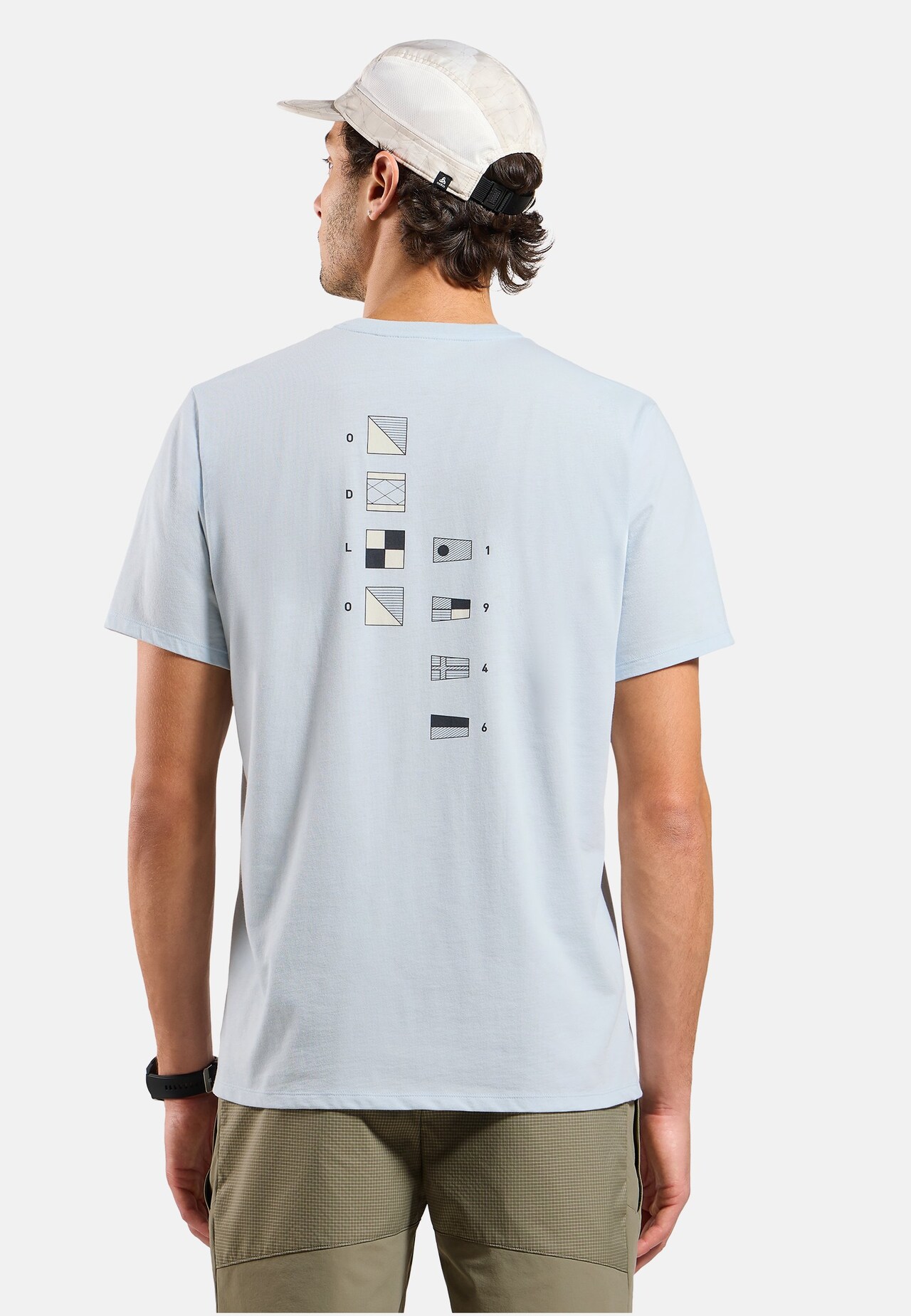 T-shirt Odlo Flags in misto cotone