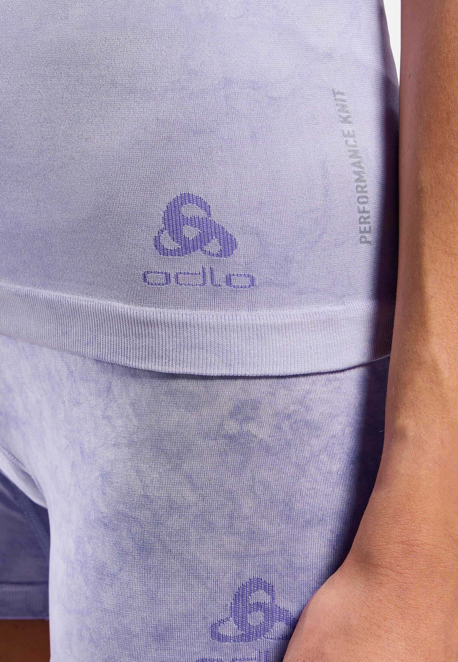 Base layer a maniche corte Performance Light con motivo a pioggia