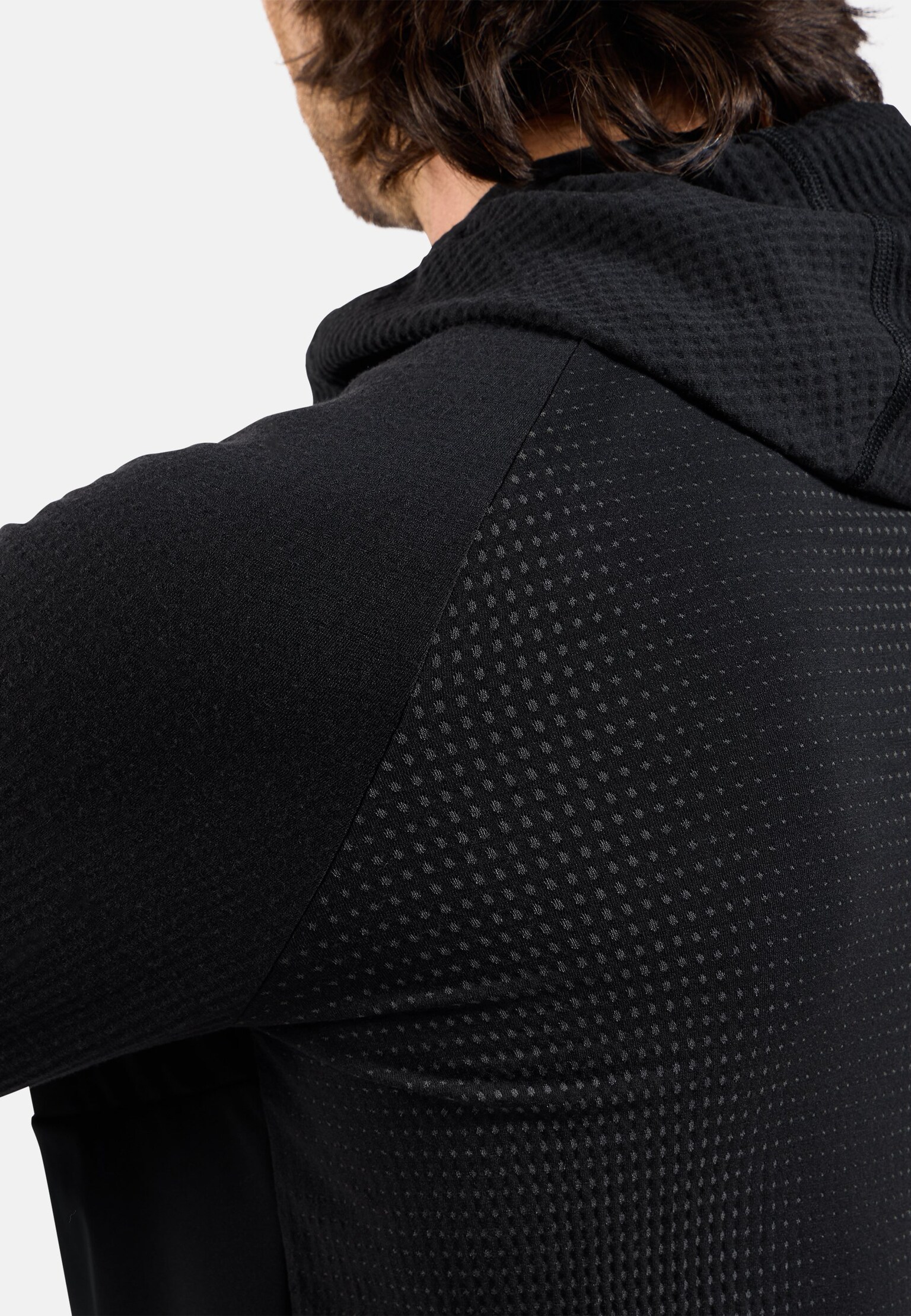 Mid layer con cappuccio antivento senza cuciture Zeroweight Pro Performance Wool