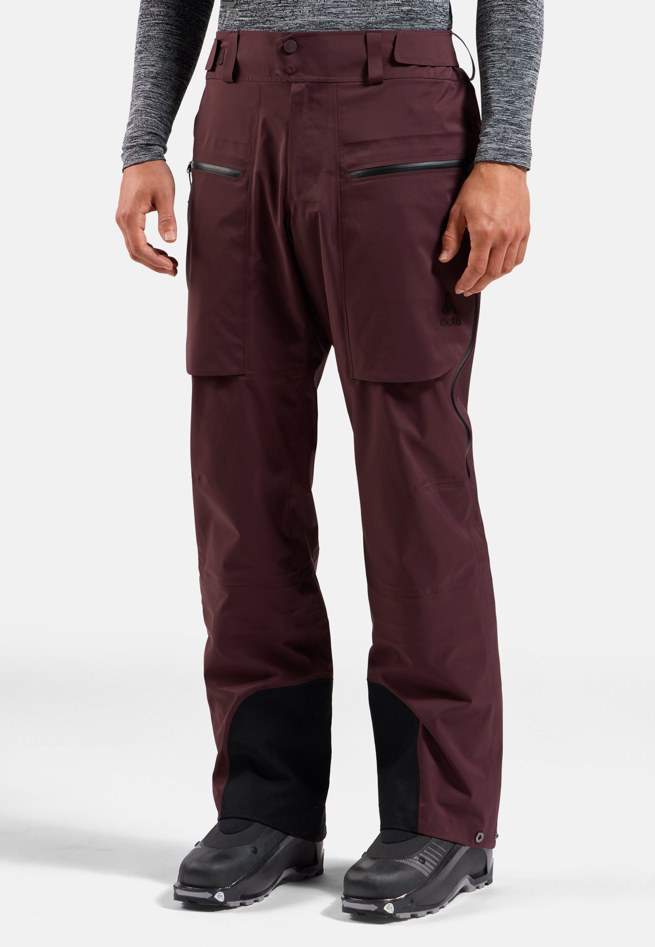 Odlo X-Alp 3L Hardshell-Skihose für Herren, 58, maron