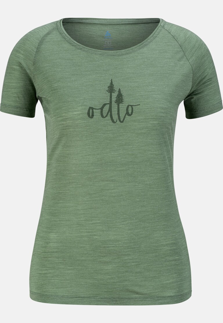 The Ascent Performance Wool 130 trees t-shirt