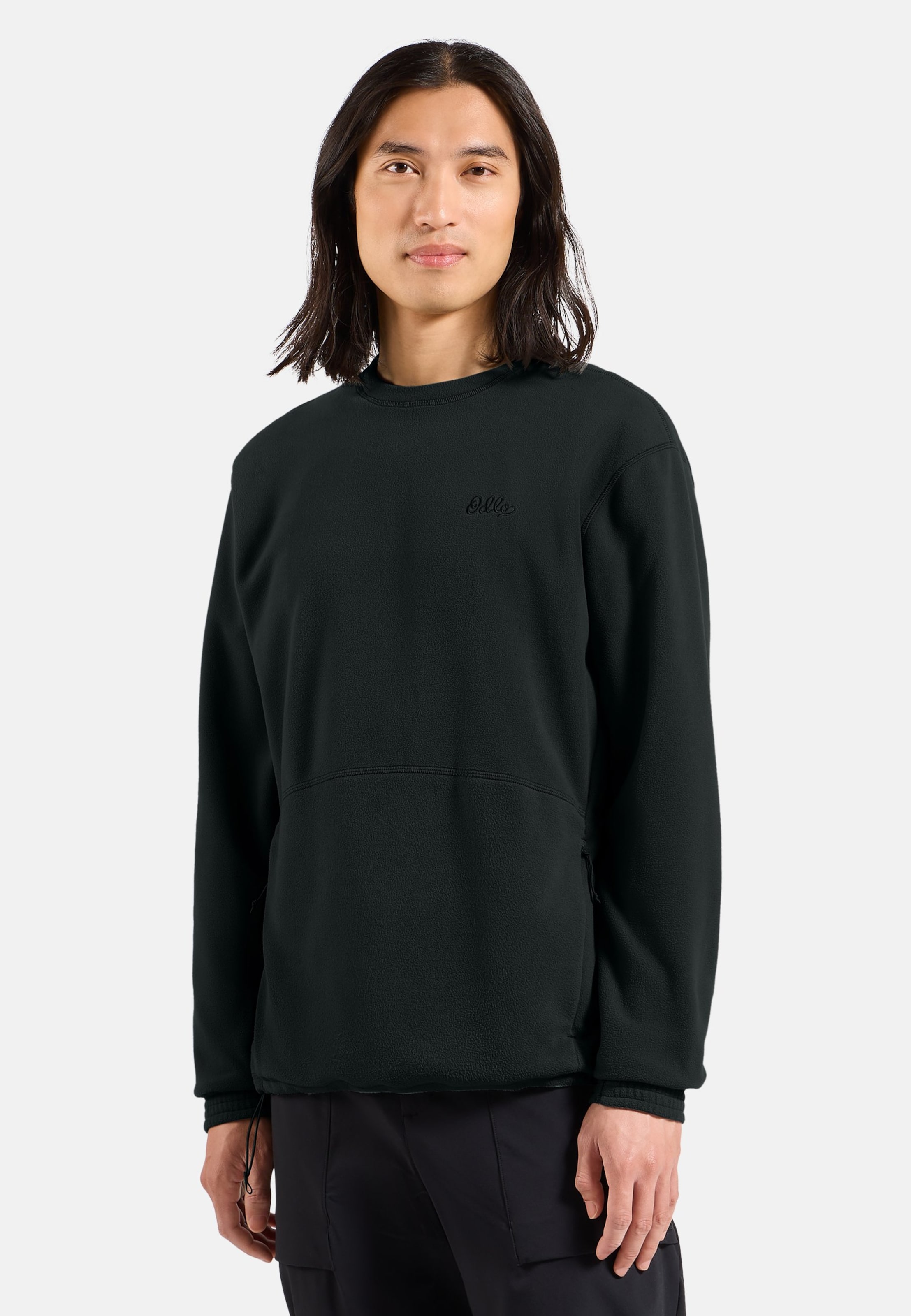 Odlo Klassischer Essentials Multisport Mid Layer aus Fleece mit Rundhalsausschnitt für Herren, M, schwarz