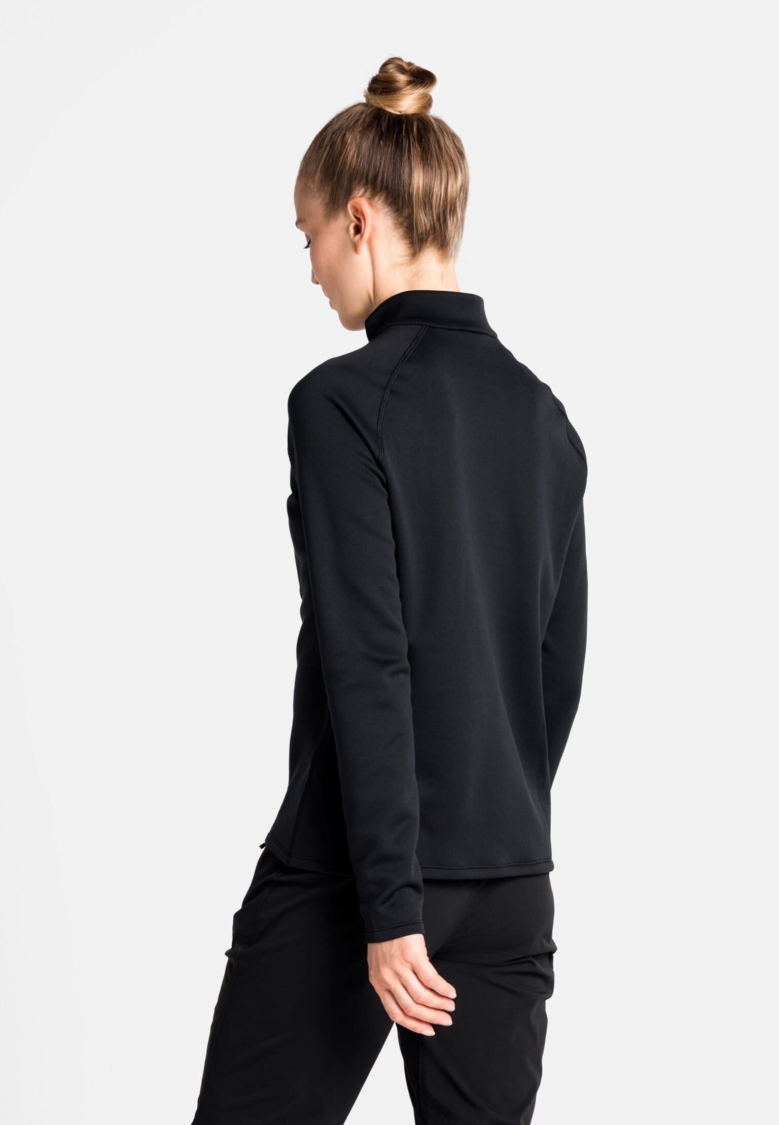 Mid layer con mezza zip Besso a manica lunga