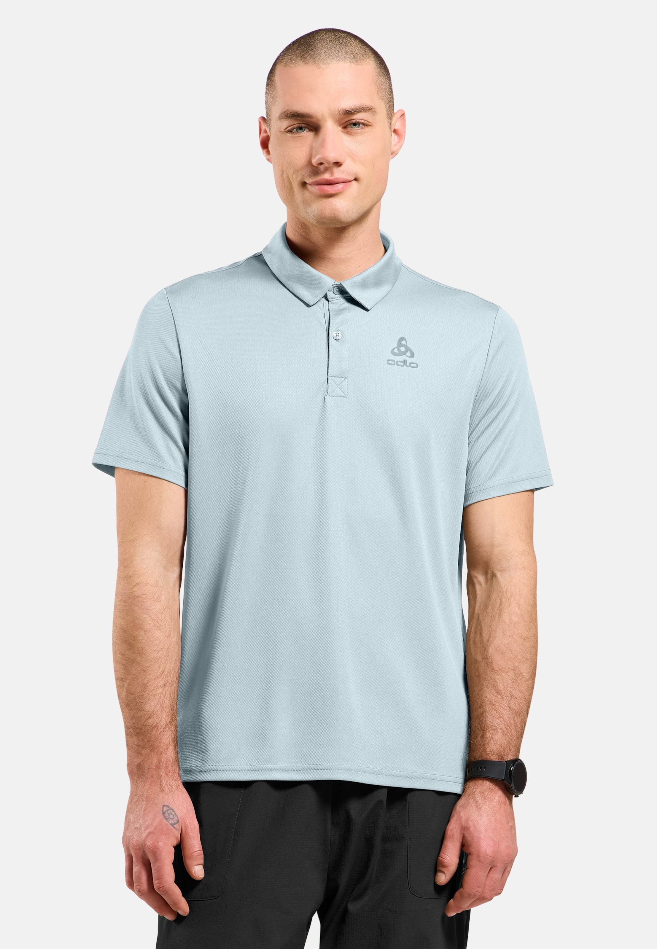 Odlo Cardada Poloshirt für Herren - Wandern, Casual Comfort - blau, S