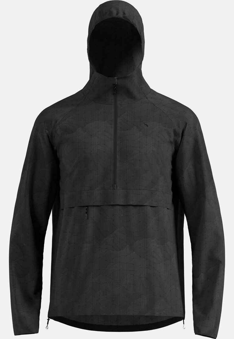 The Zeroweight hyper print hooded running anorak