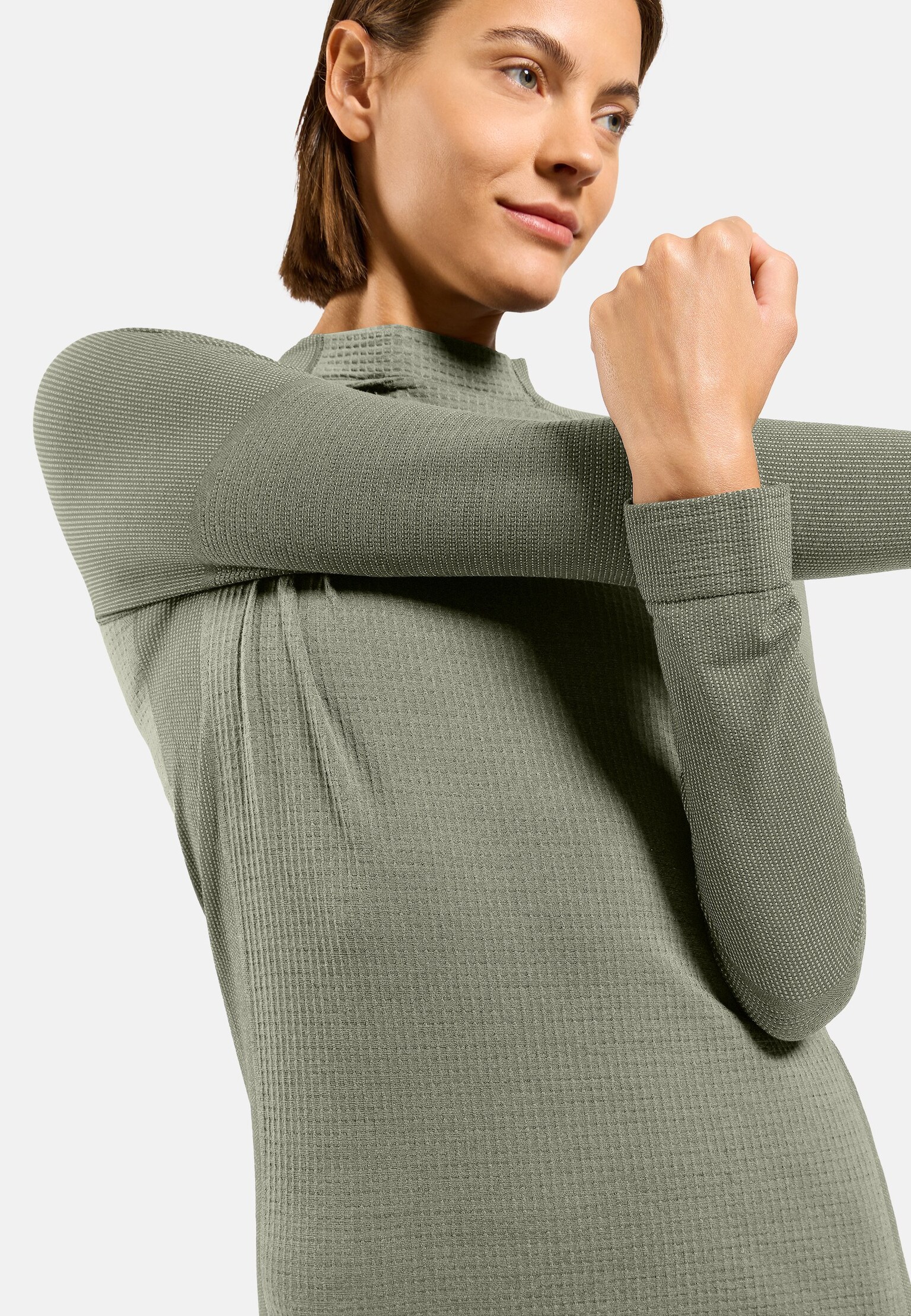 Haut technique à col rond Seamless Performance Wool